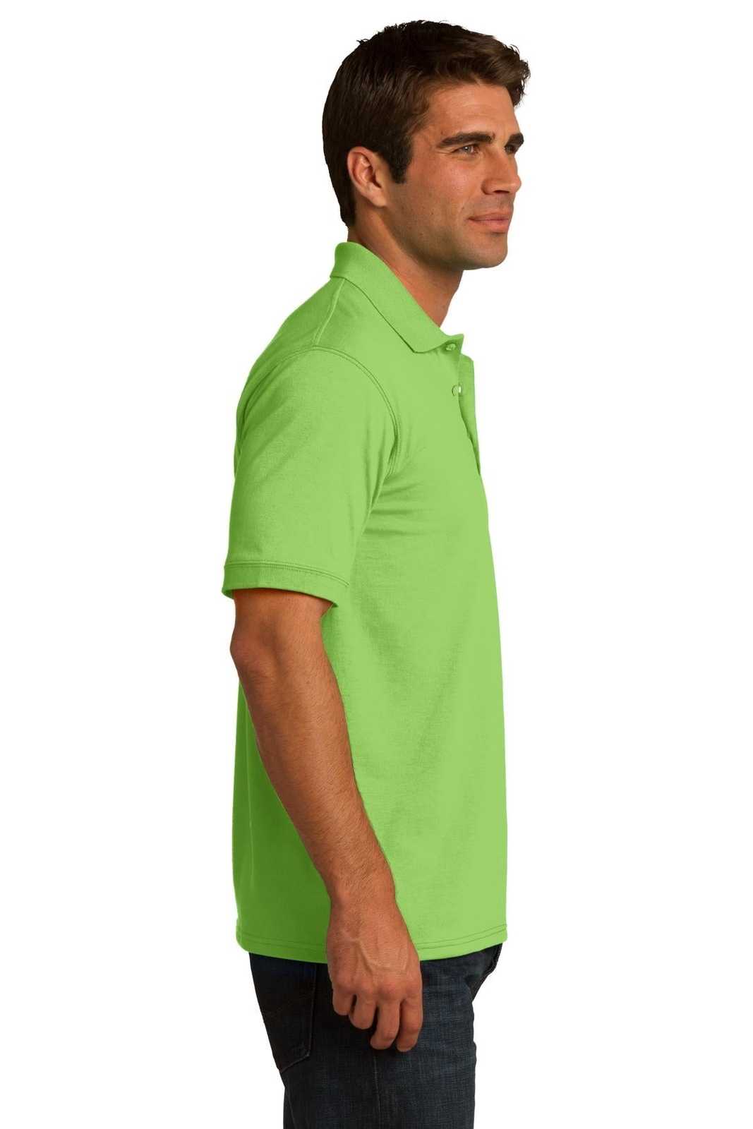 Port &amp; Company KP55 Core Blend Jersey Knit Polo - Lime - HIT a Double - 3
