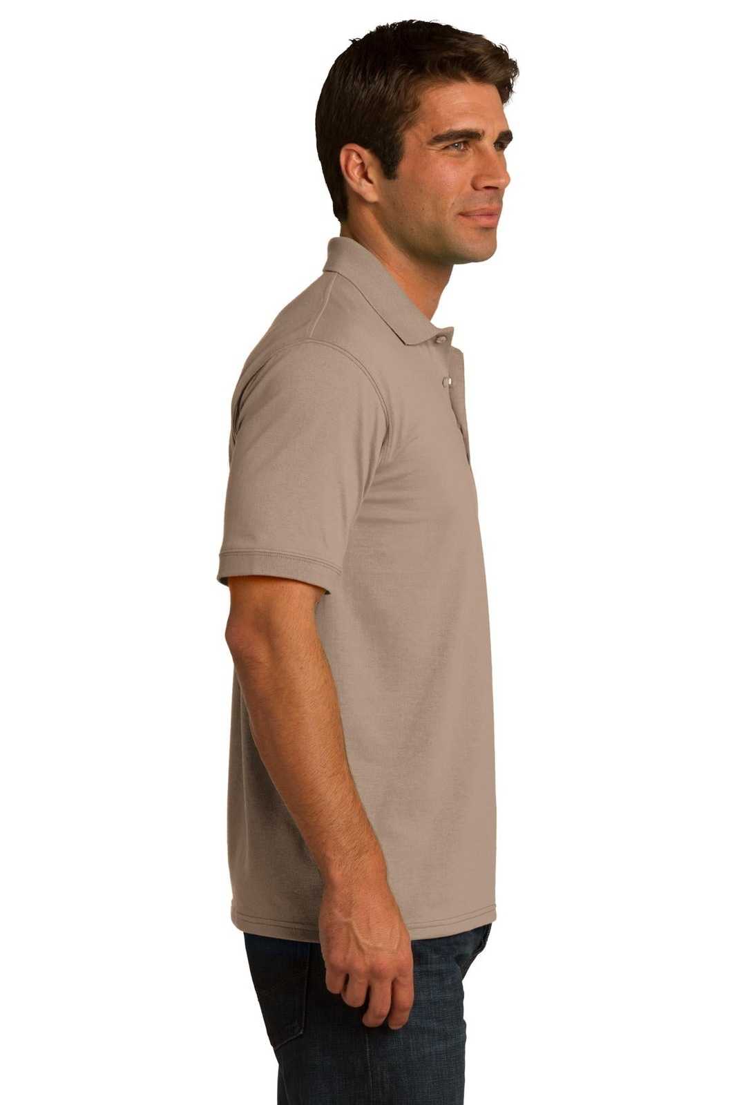Port &amp; Company KP55 Core Blend Jersey Knit Polo - Sand - HIT a Double - 3