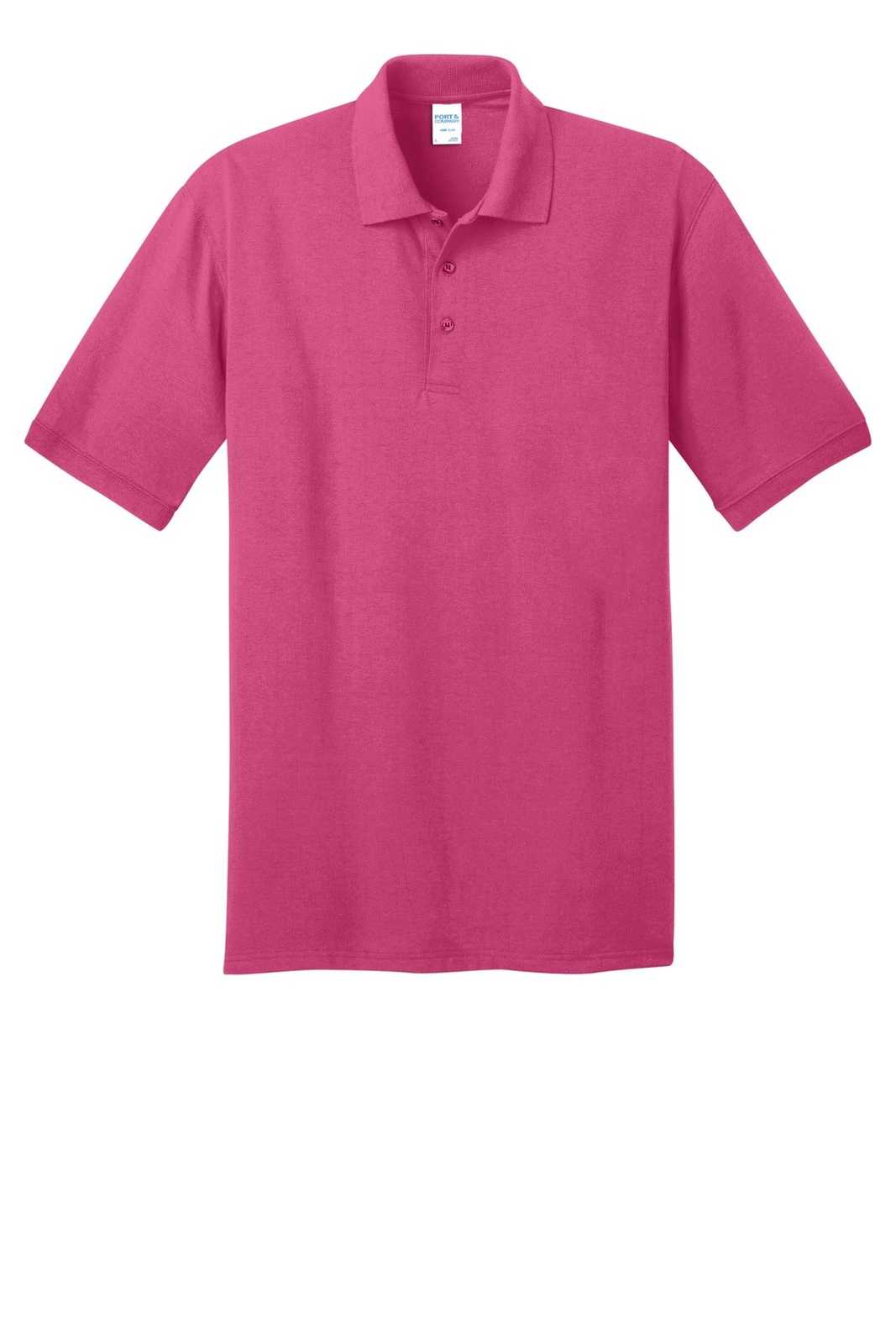 Port &amp; Company KP55 Core Blend Jersey Knit Polo - Sangria - HIT a Double - 5