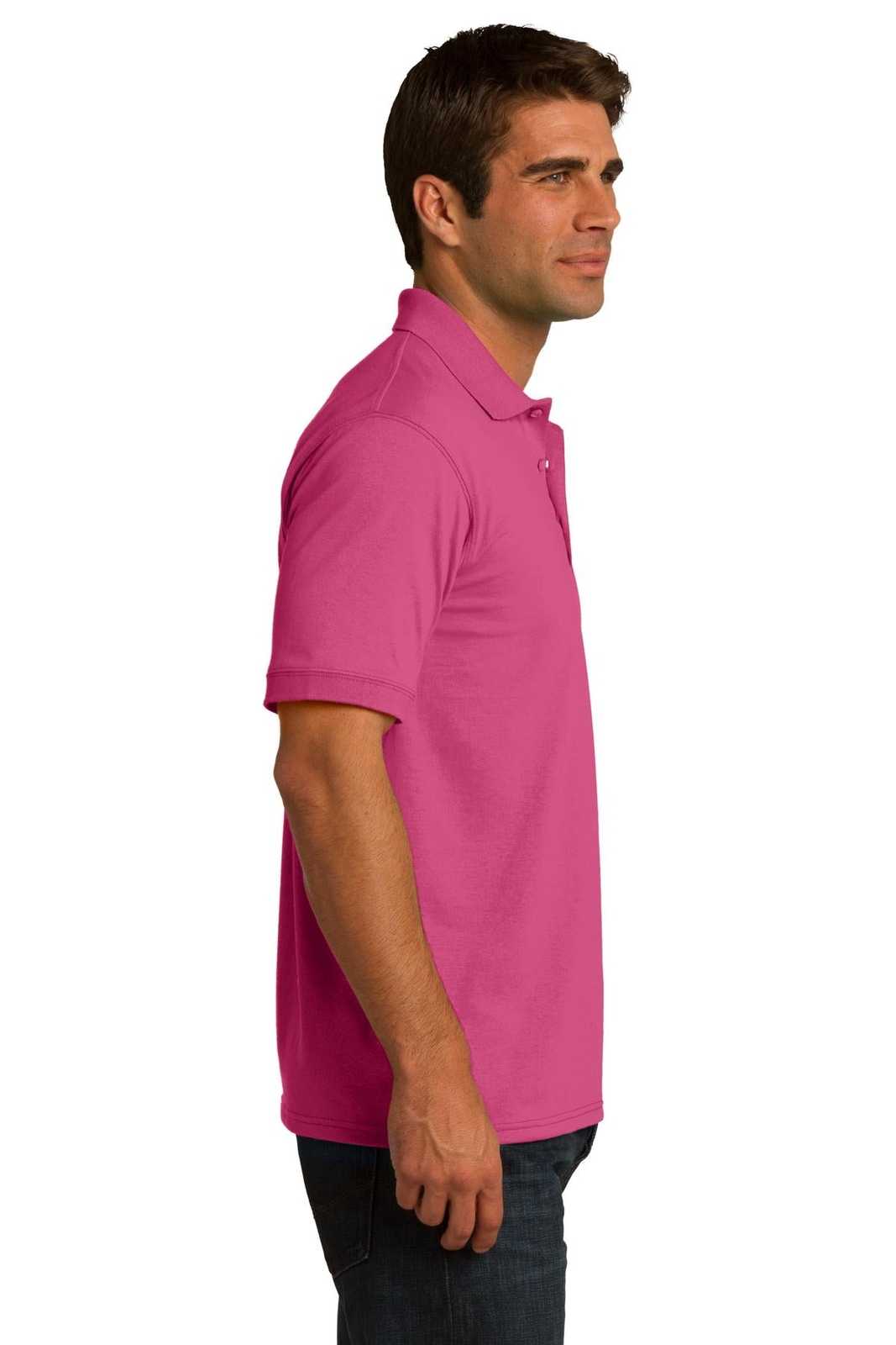 Port &amp; Company KP55 Core Blend Jersey Knit Polo - Sangria - HIT a Double - 3