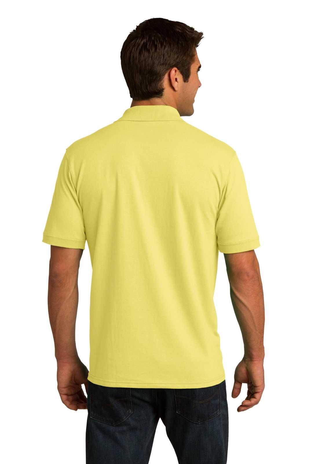 Port &amp; Company KP55 Core Blend Jersey Knit Polo - Yellow - HIT a Double - 2