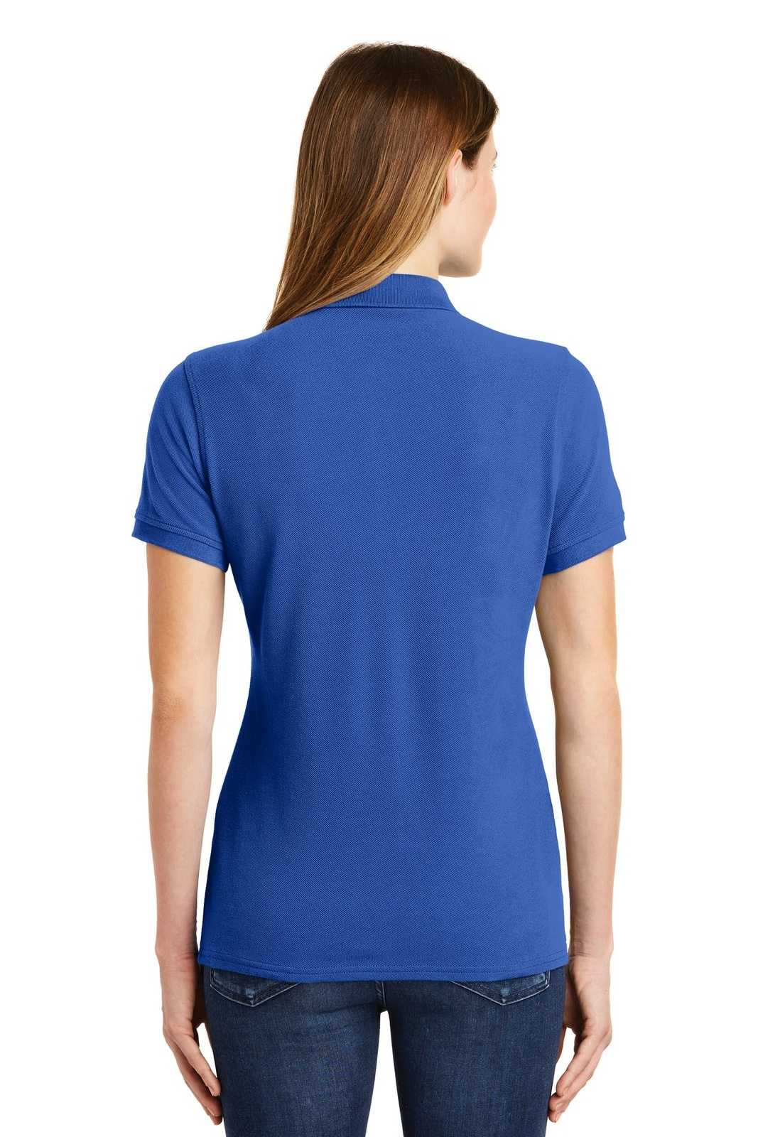 Port &amp; Company LKP1500 Ladies Combed Ring Spun Pique Polo - Royal - HIT a Double - 2