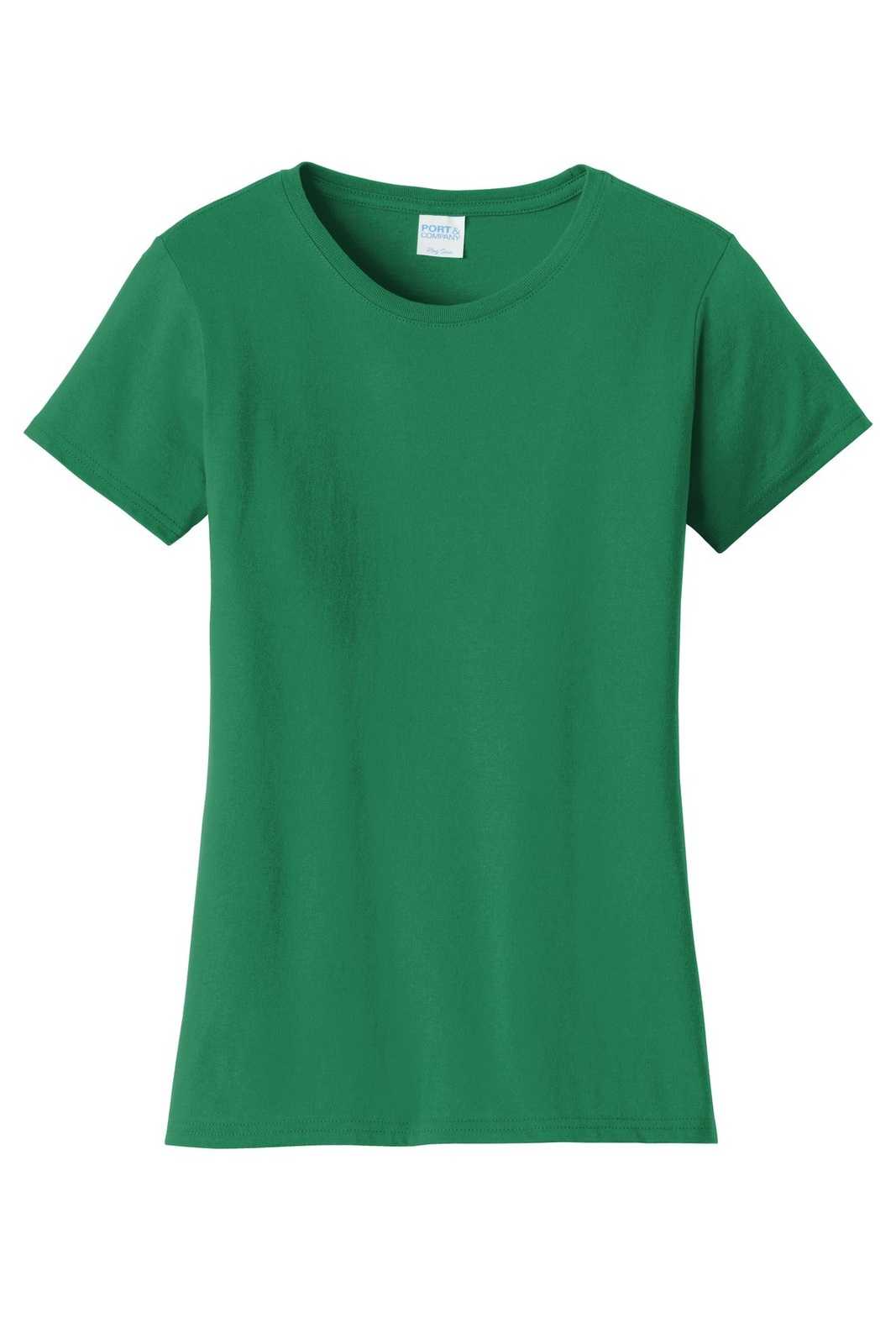 Port &amp; Company LPC450 Ladies Fan Favorite Tee - Athletic Kelly - HIT a Double - 5