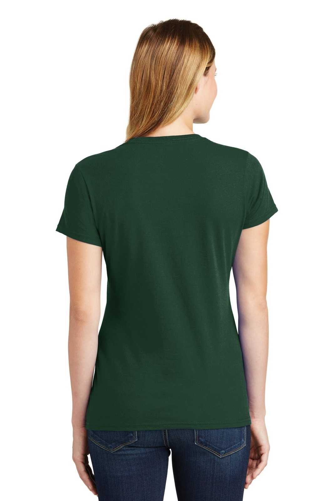 Port &amp; Company LPC450 Ladies Fan Favorite Tee - Forest Green - HIT a Double - 2