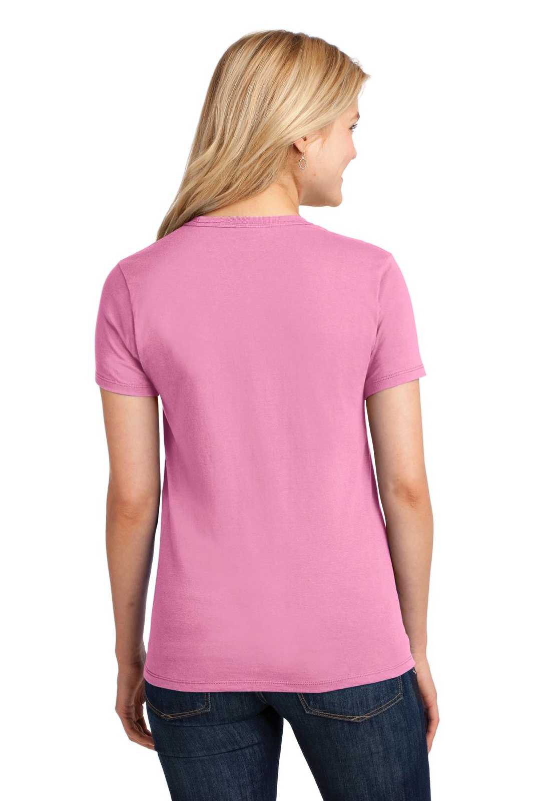 Port & Company LPC54 Ladies Core Cotton Tee - Candy Pink - HIT a Double - 1