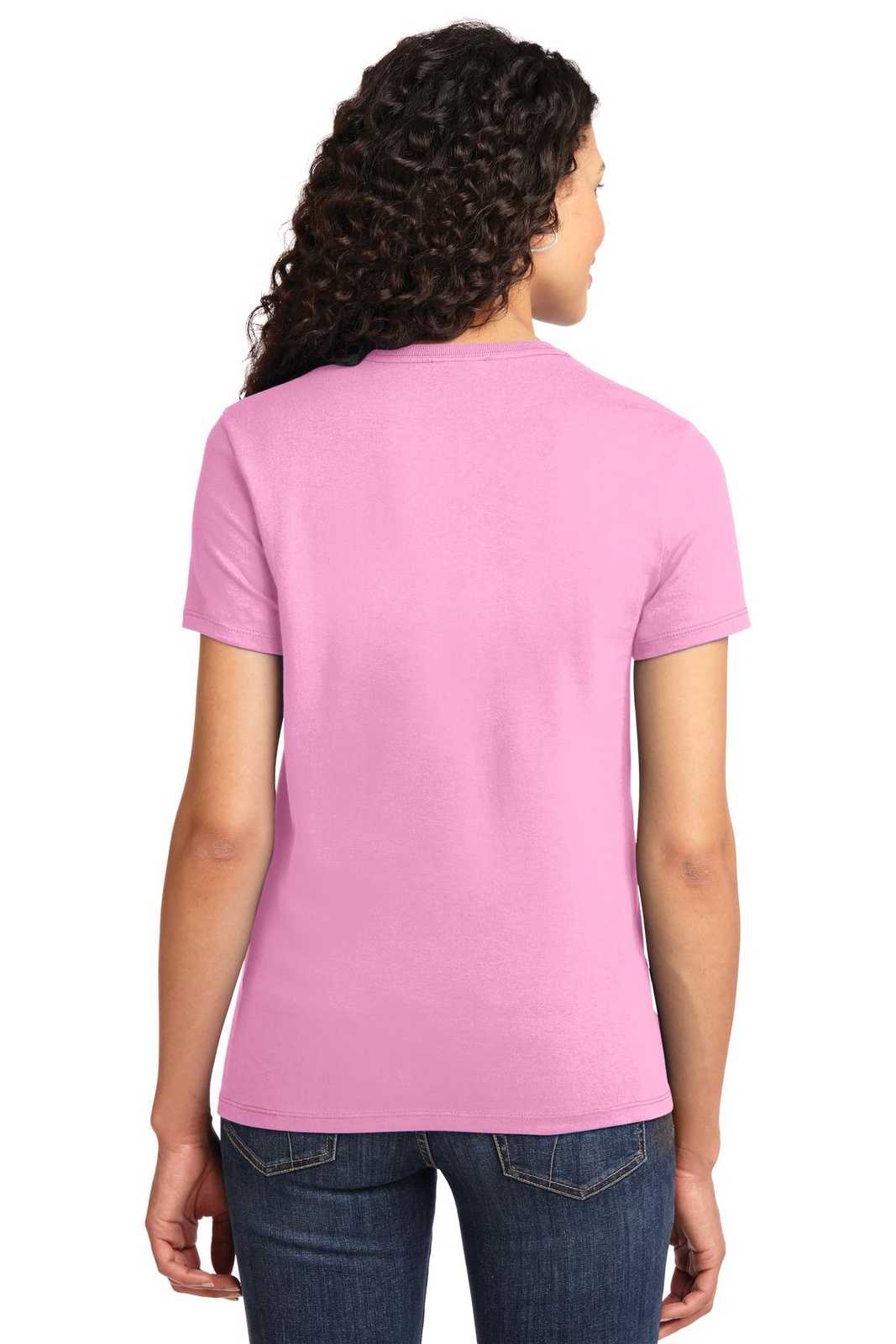 Port &amp; Company LPC61 Ladies Essential Tee - Candy Pink - HIT a Double - 2