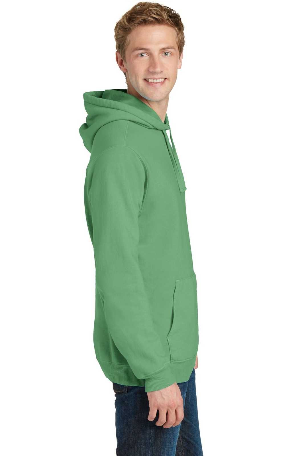 Port &amp; Company PC098H Beach Wash Garment-Dyed Pullover Hooded Sweatshirt - Safari - HIT a Double - 3