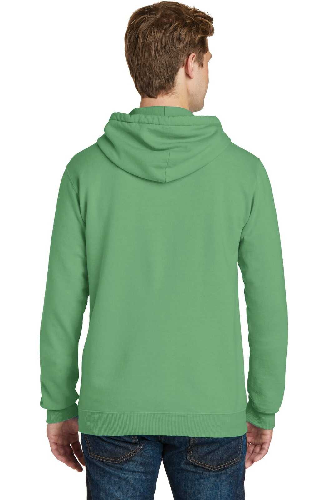 Port &amp; Company PC098H Beach Wash Garment-Dyed Pullover Hooded Sweatshirt - Safari - HIT a Double - 2