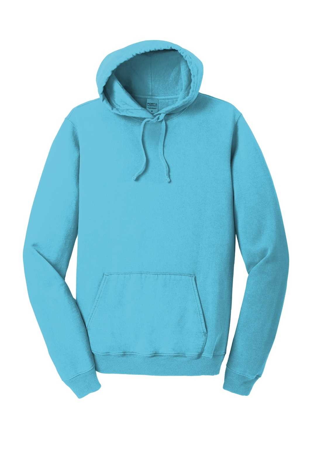 Port &amp; Company PC098H Beach Wash Garment-Dyed Pullover Hooded Sweatshirt - Tidal Wave - HIT a Double - 5