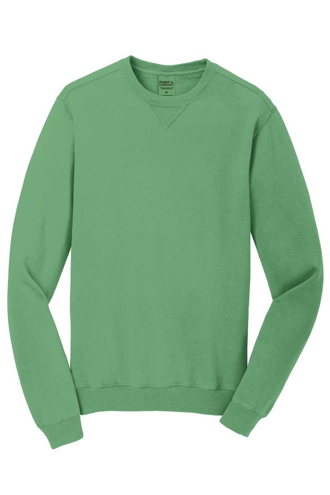 Port &amp; Company PC098 Beach Wash Garment-Dyed Sweatshirt - Safari - HIT a Double - 5