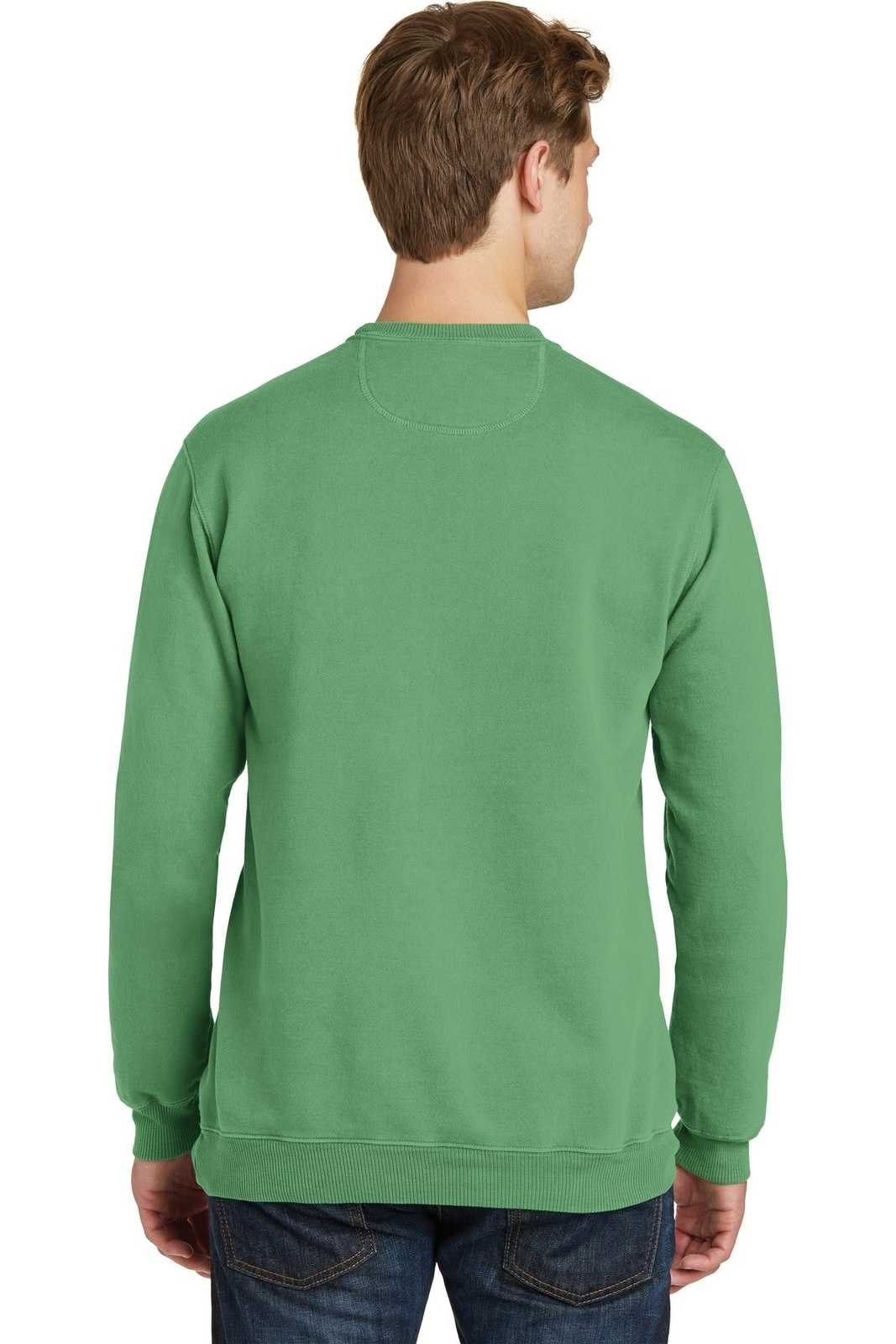 Port &amp; Company PC098 Beach Wash Garment-Dyed Sweatshirt - Safari - HIT a Double - 2