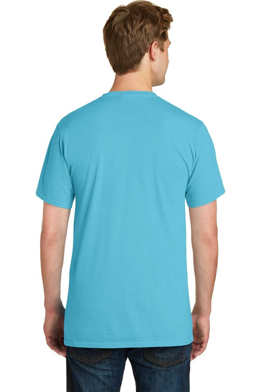 Port &amp; Company PC099P Beach Wash Garment-Dyed Pocket Tee - Tidal Wave - HIT a Double - 2