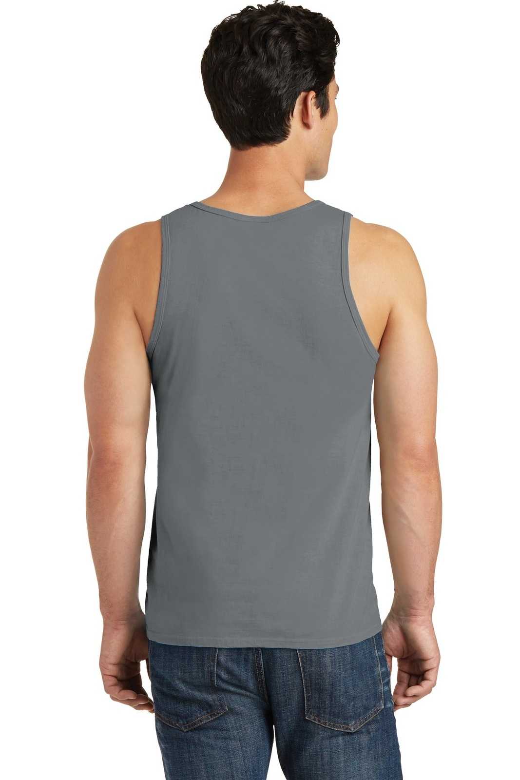 Port &amp; Company PC099TT Beach Wash Garment-Dyed Tank - Pewter - HIT a Double - 2