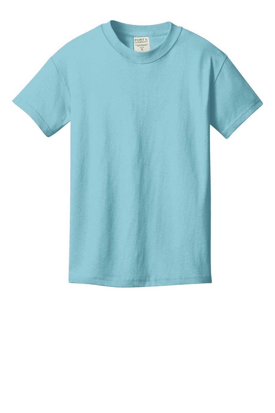 Port &amp; Company PC099Y Youth Beach Wash Garment-Dyed Tee - Mist - HIT a Double - 2