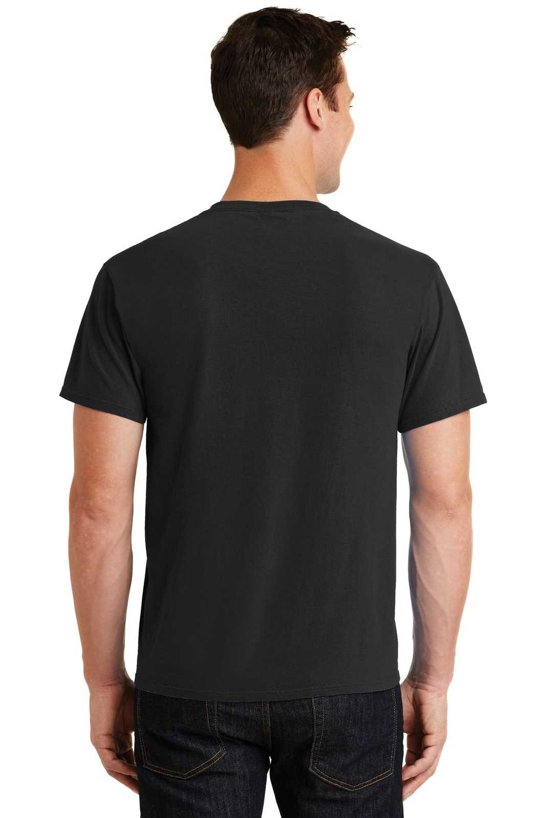 Port &amp; Company PC099 Beach Wash Garment-Dyed Tee - Black - HIT a Double - 2