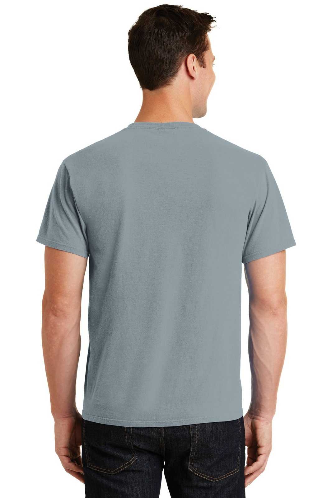 Port &amp; Company PC099 Beach Wash Garment-Dyed Tee - Dove Gray - HIT a Double - 2