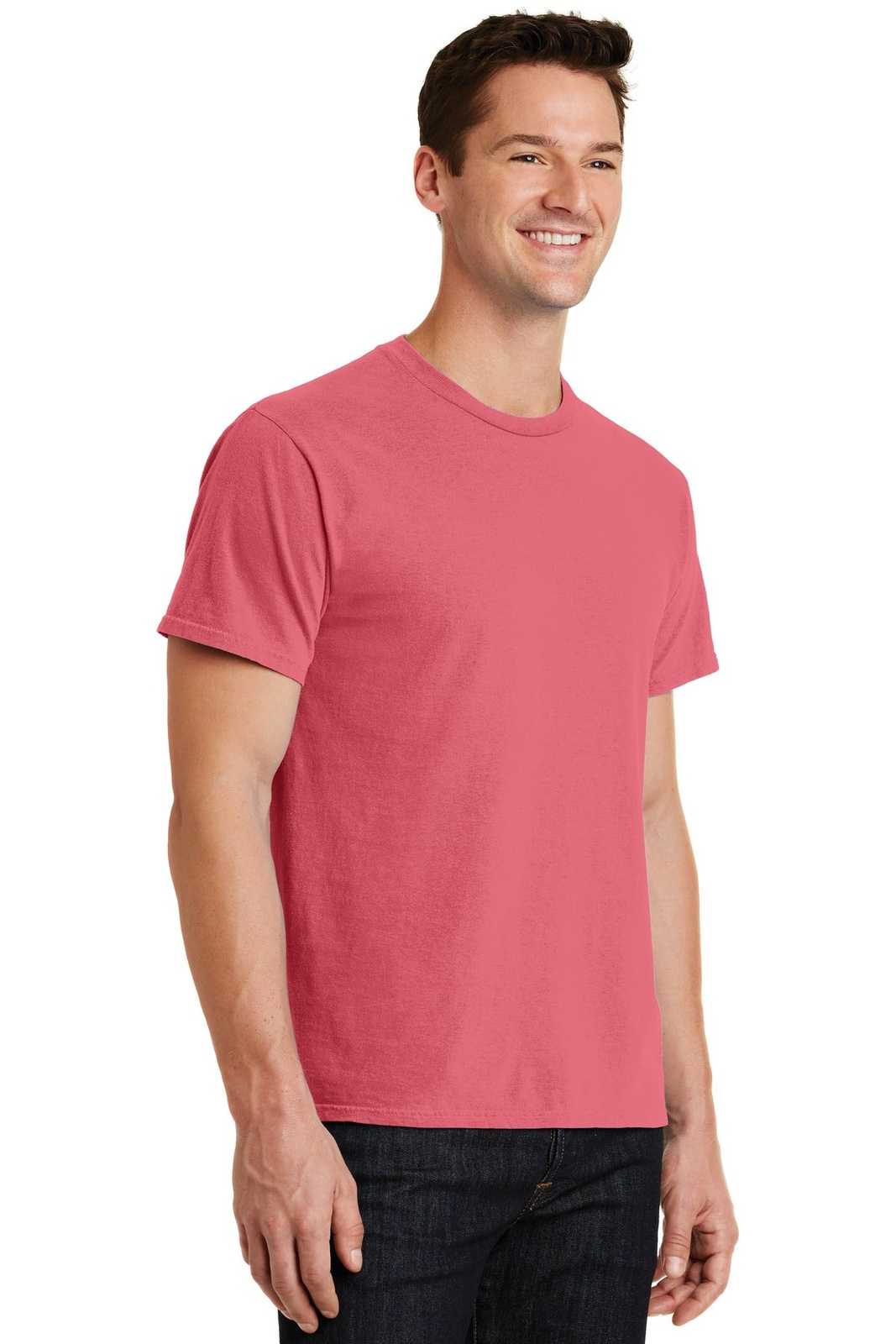 Port &amp; Company PC099 Beach Wash Garment-Dyed Tee - Fruit Punch - HIT a Double - 4