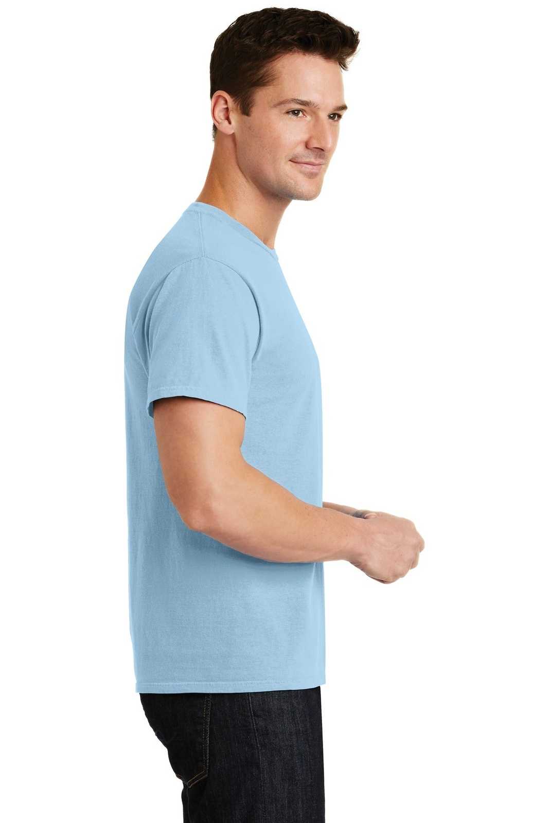 Port &amp; Company PC099 Beach Wash Garment-Dyed Tee - Glacier - HIT a Double - 3