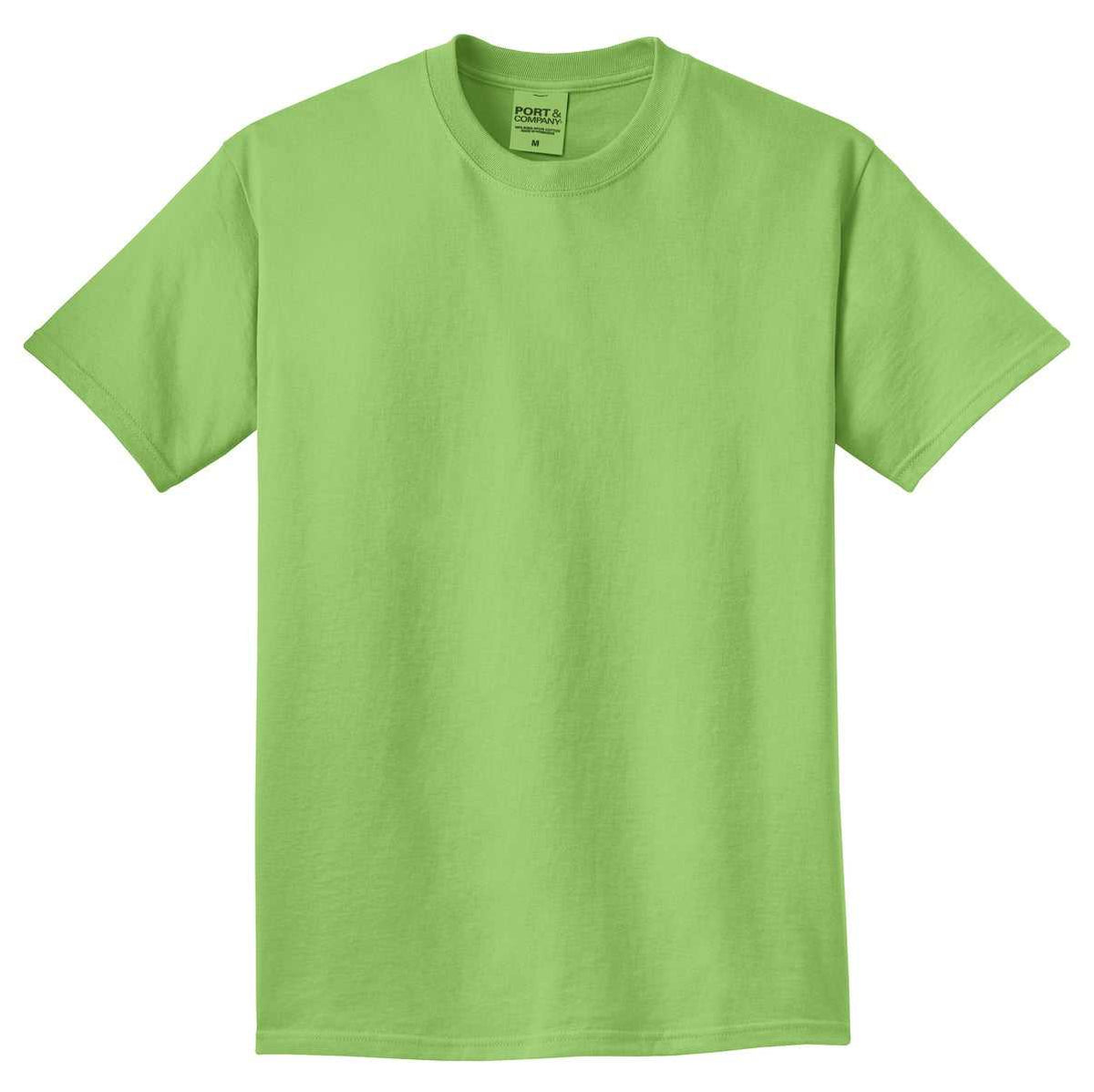 Port &amp; Company PC099 Beach Wash Garment-Dyed Tee - Limeaide - HIT a Double - 5