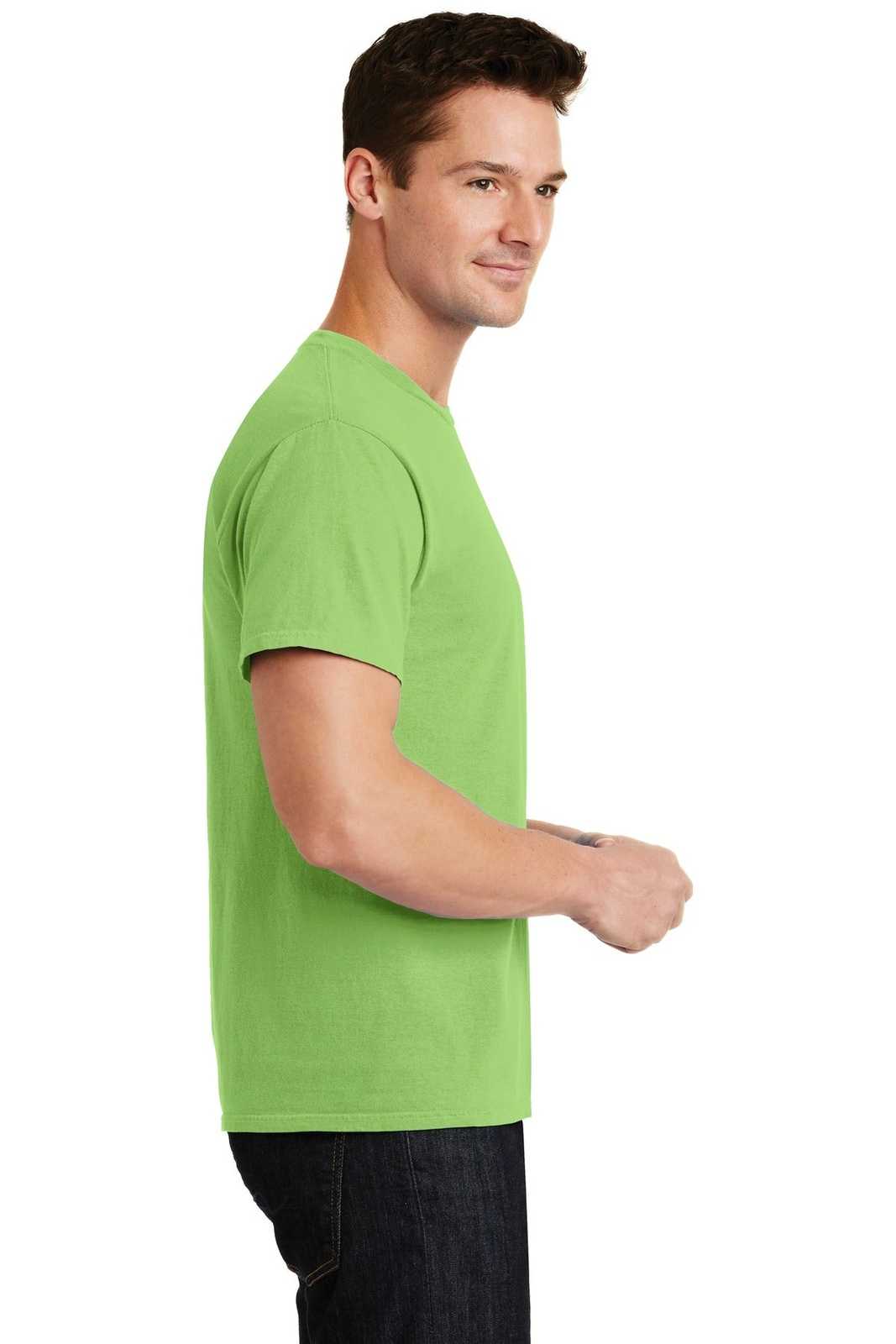 Port &amp; Company PC099 Beach Wash Garment-Dyed Tee - Limeaide - HIT a Double - 3