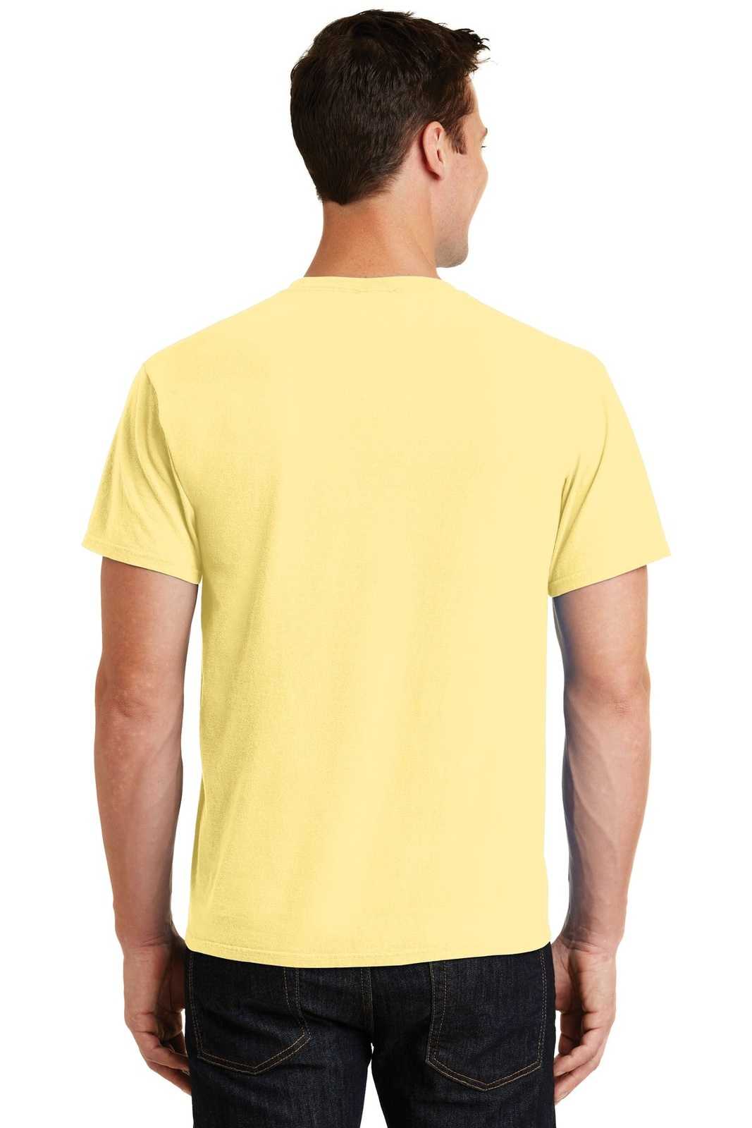 Port &amp; Company PC099 Beach Wash Garment-Dyed Tee - Popcorn - HIT a Double - 2