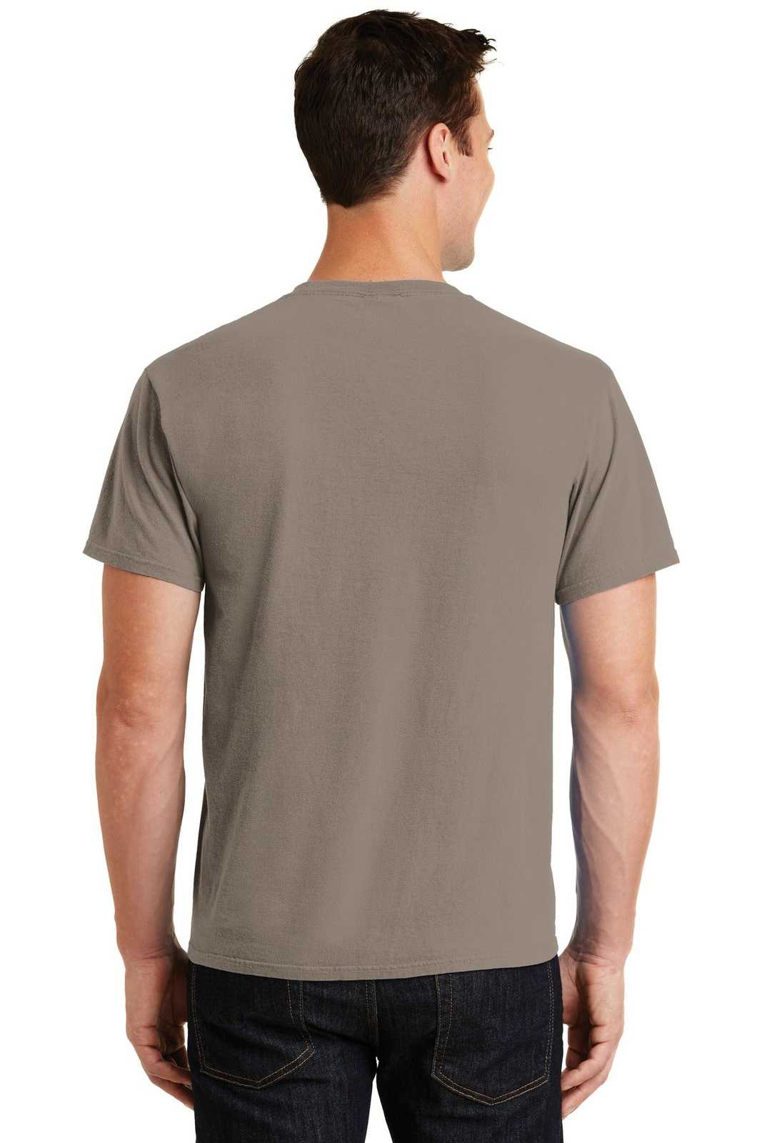Port &amp; Company PC099 Beach Wash Garment-Dyed Tee - Taupe - HIT a Double - 2