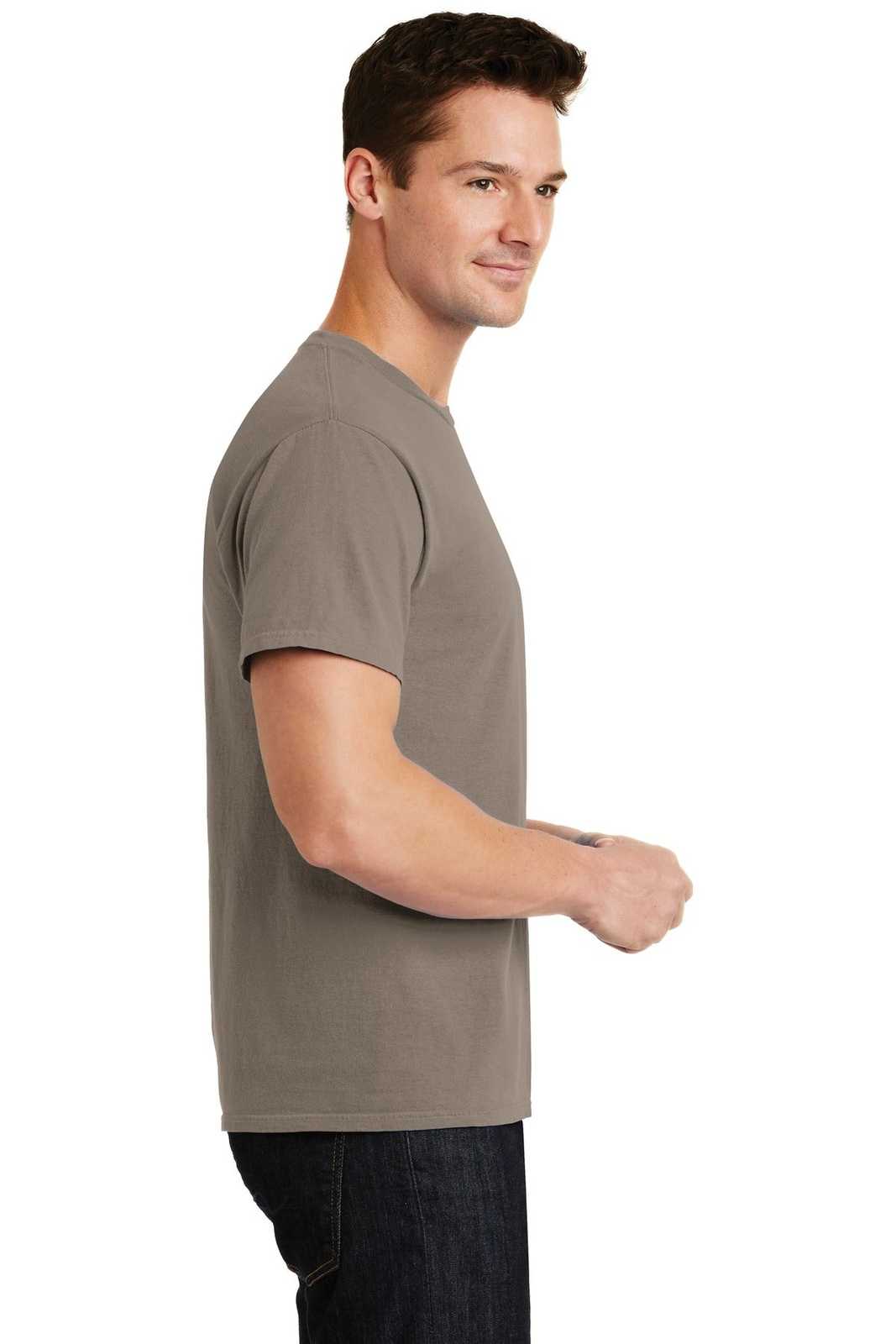 Port &amp; Company PC099 Beach Wash Garment-Dyed Tee - Taupe - HIT a Double - 3