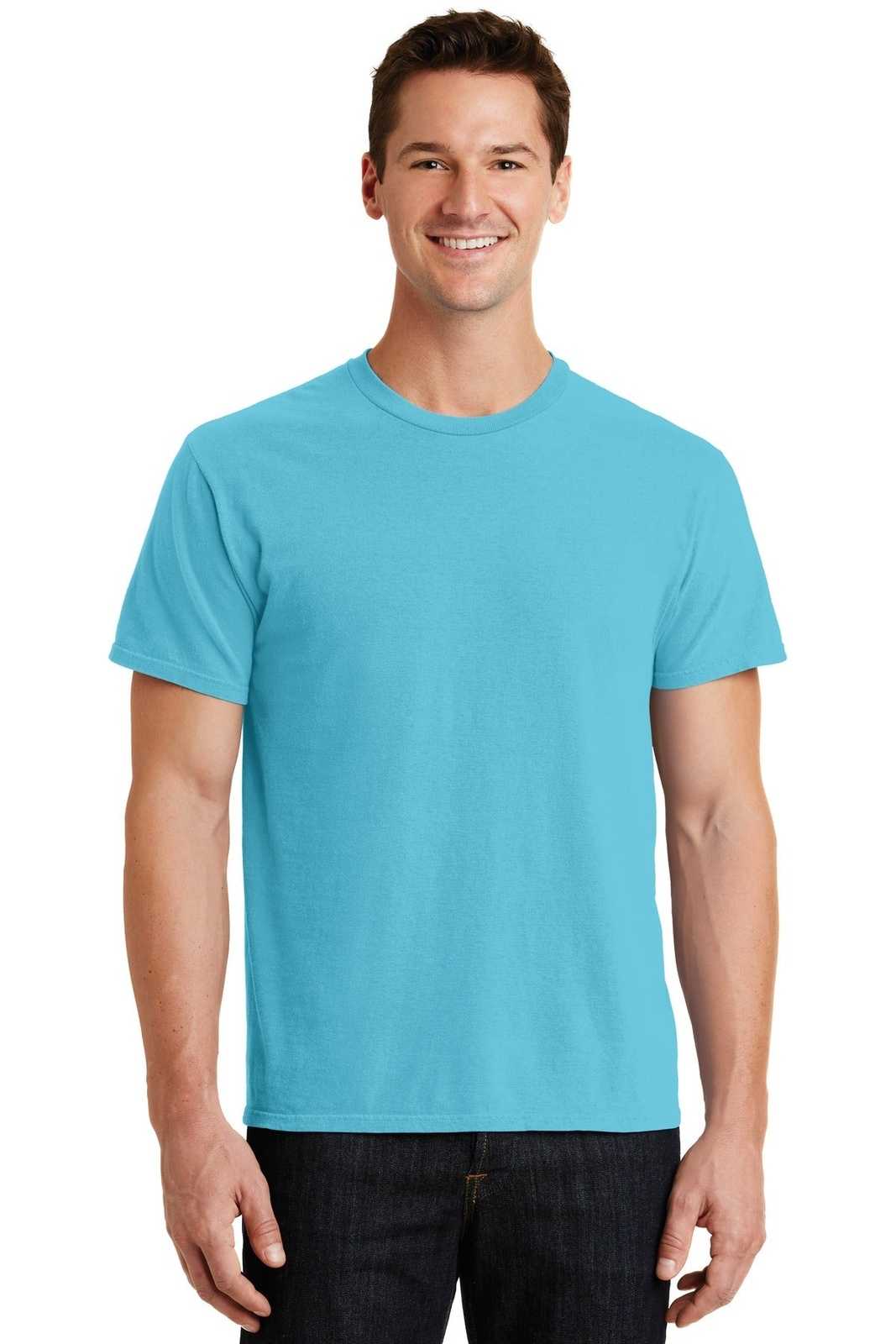 Port &amp; Company PC099 Beach Wash Garment-Dyed Tee - Tidal Wave - HIT a Double - 1