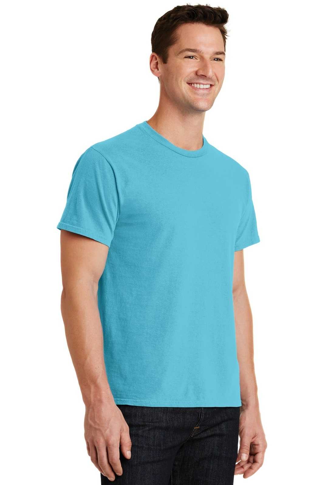 Port &amp; Company PC099 Beach Wash Garment-Dyed Tee - Tidal Wave - HIT a Double - 4