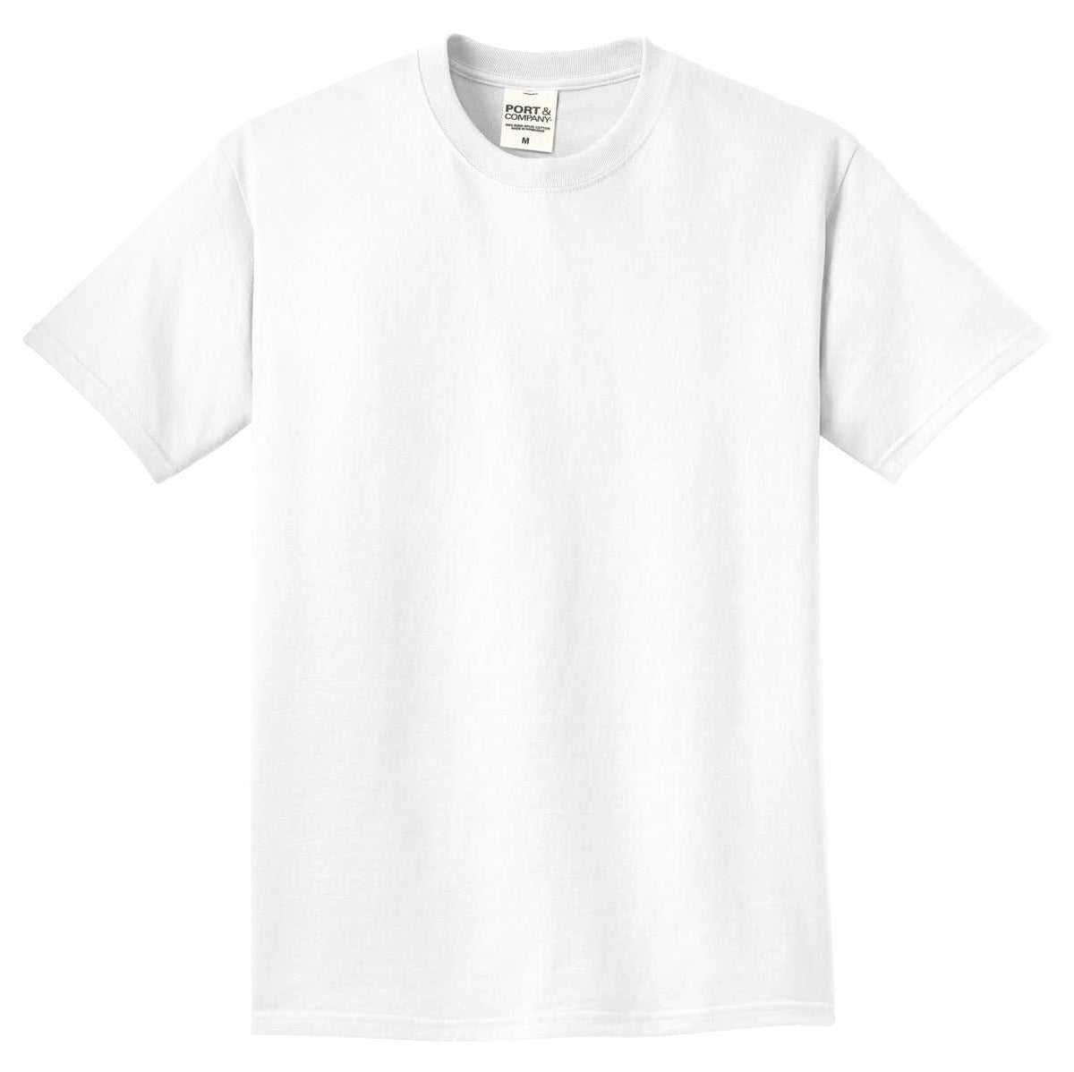 Port &amp; Company PC099 Beach Wash Garment-Dyed Tee - White - HIT a Double - 5