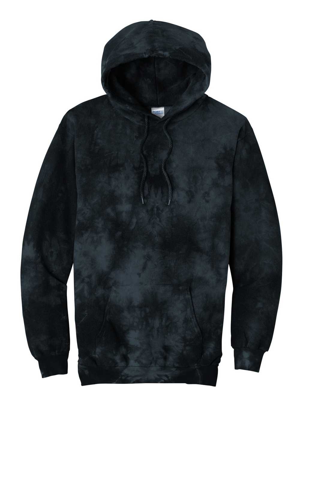 Port &amp; Company PC144 Crystal Tie-Dye Pullover Hoodie - Black - HIT a Double - 2