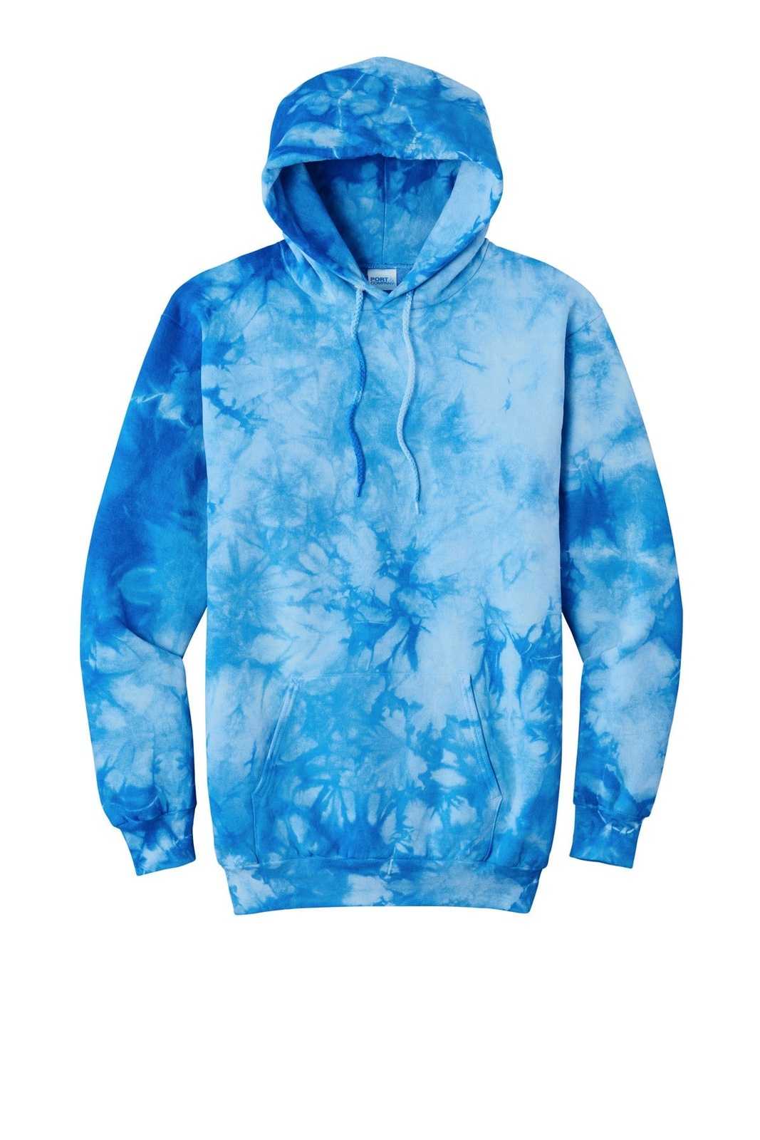 Port &amp; Company PC144 Crystal Tie-Dye Pullover Hoodie - Sky Blue - HIT a Double - 2