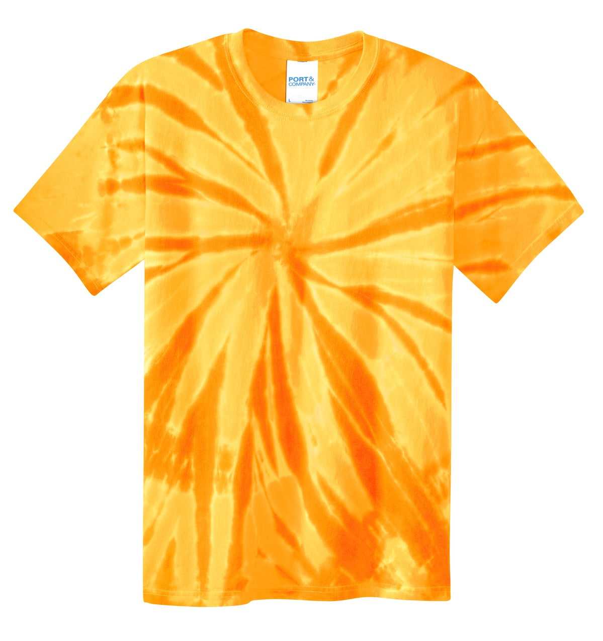 Port &amp; Company PC147Y Youth Tie-Dye Tee - Gold - HIT a Double - 5