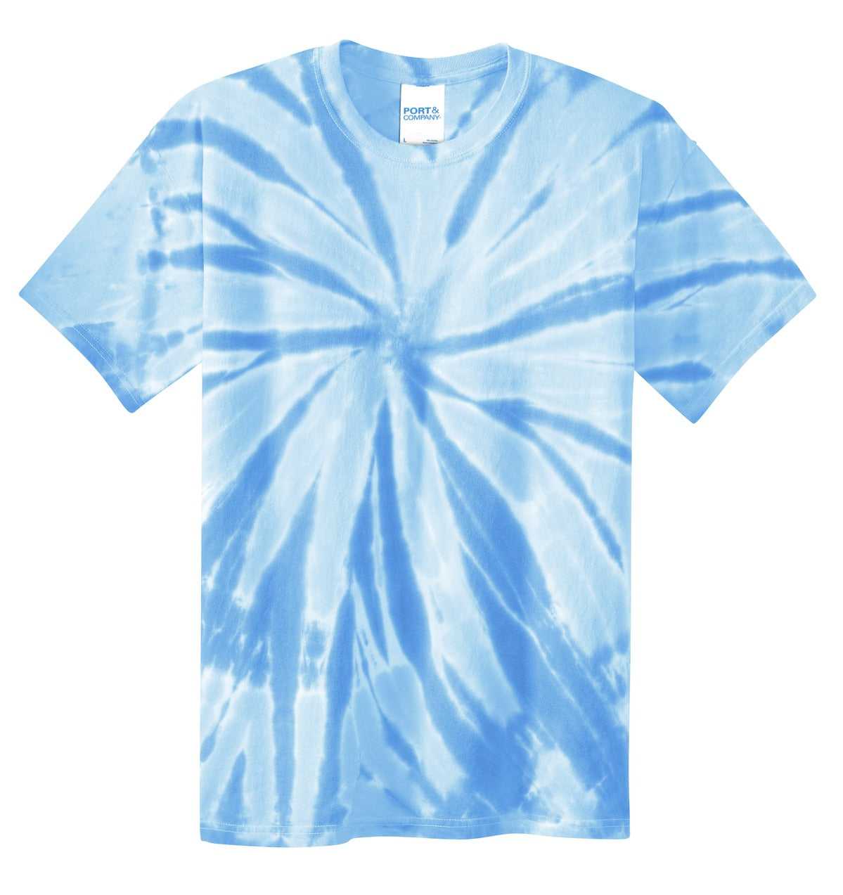 Port &amp; Company PC147Y Youth Tie-Dye Tee - Light Blue - HIT a Double - 5