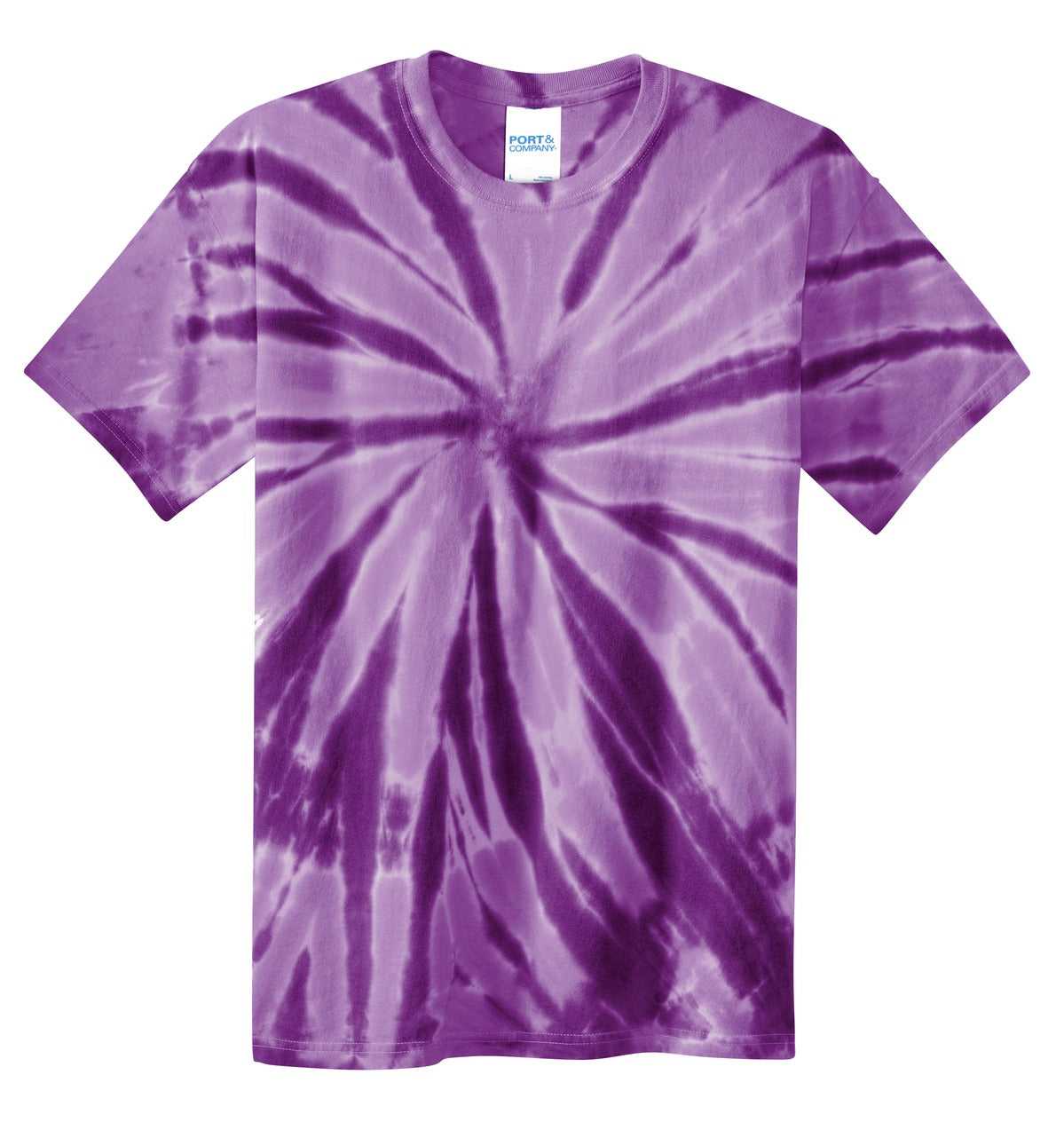 Port &amp; Company PC147Y Youth Tie-Dye Tee - Purple - HIT a Double - 5