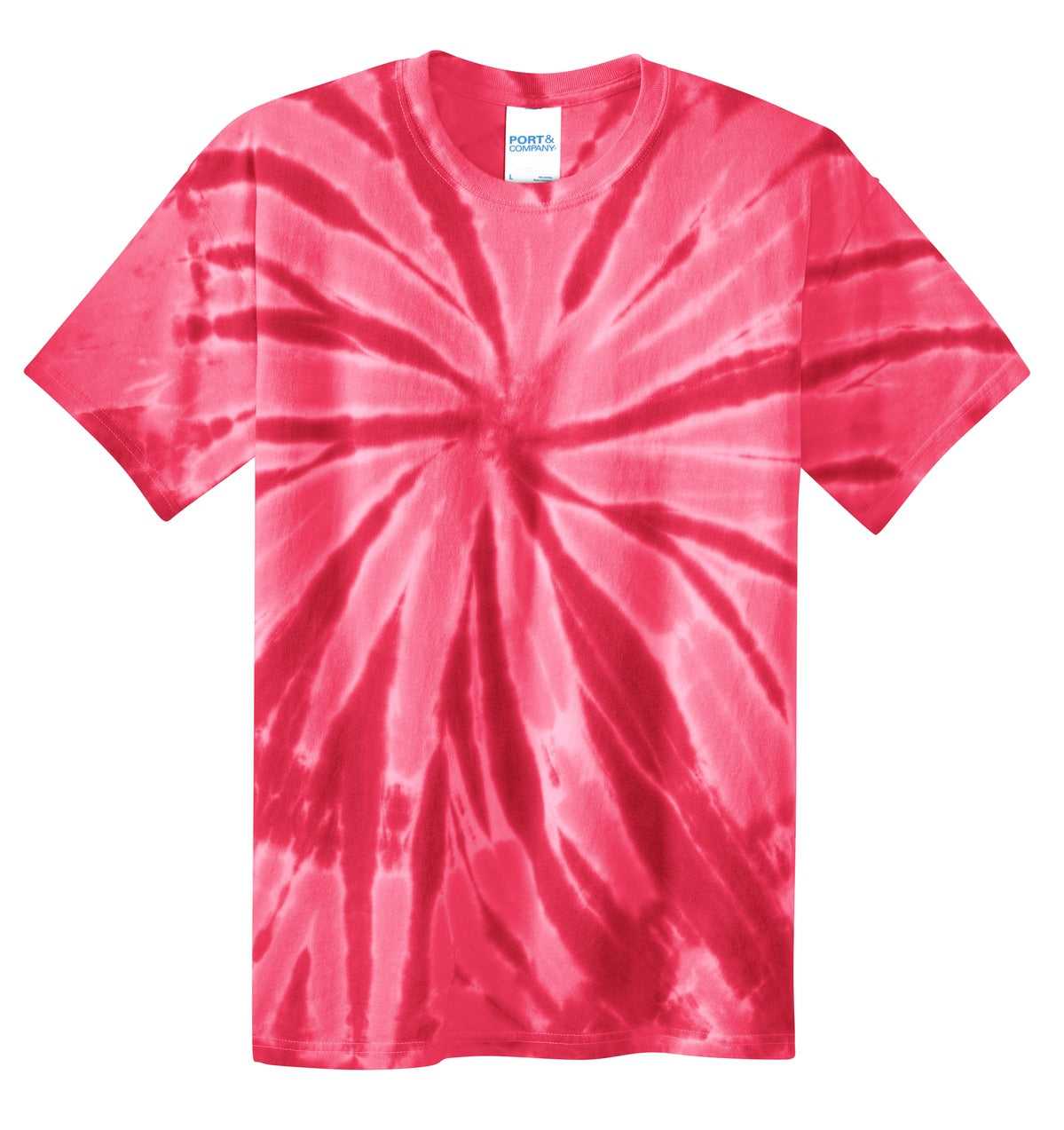Port &amp; Company PC147Y Youth Tie-Dye Tee - Red - HIT a Double - 5