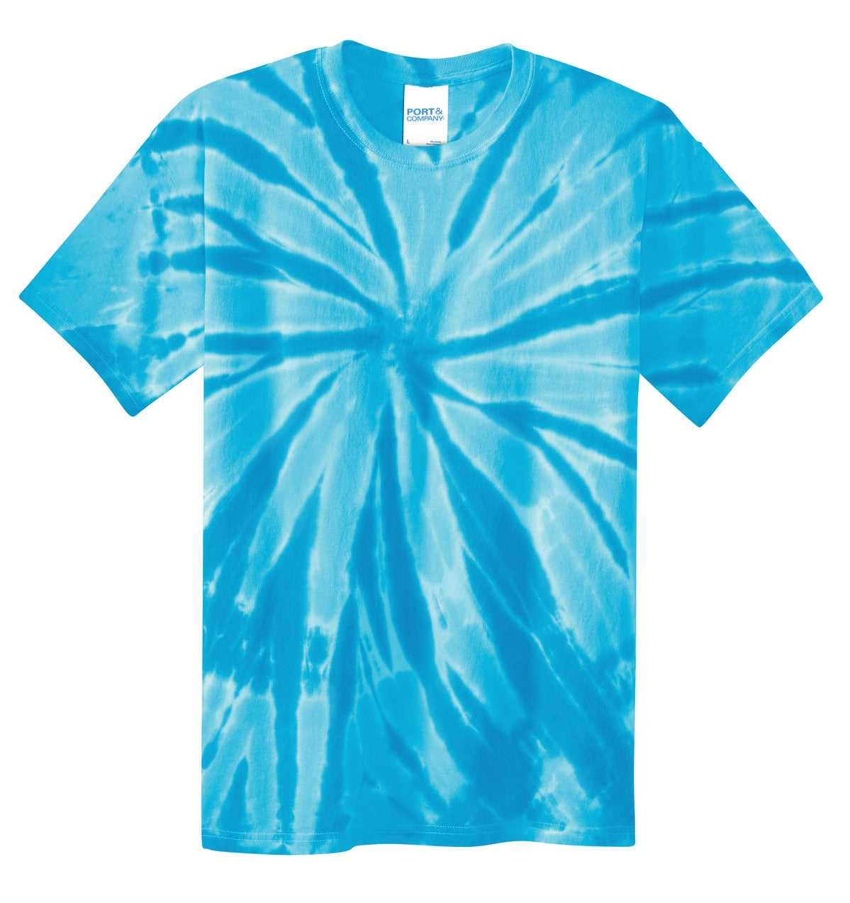 Port &amp; Company PC147Y Youth Tie-Dye Tee - Turquoise - HIT a Double - 5