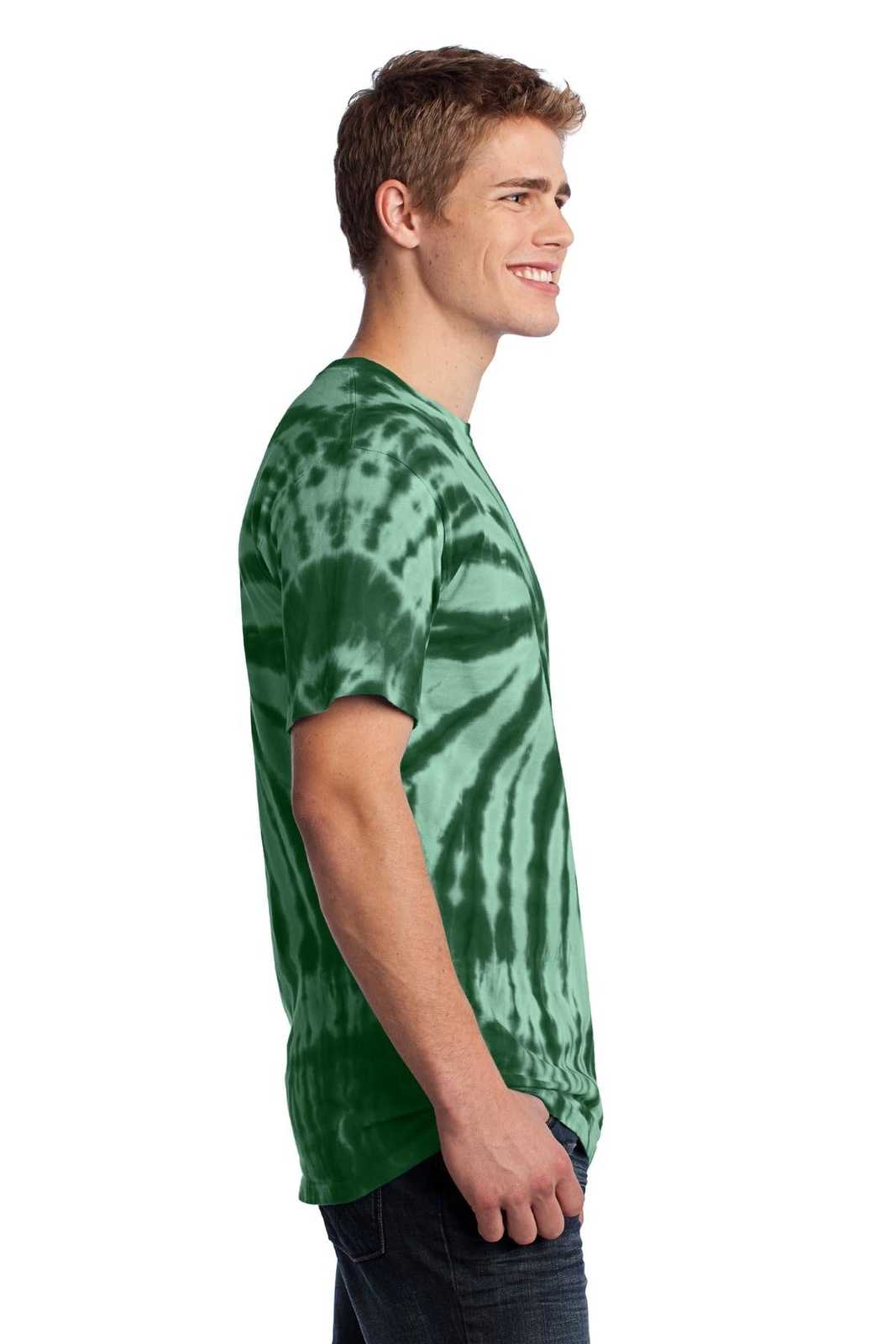 Port &amp; Company PC147 Tie-Dye Tee - Forest Green - HIT a Double - 3