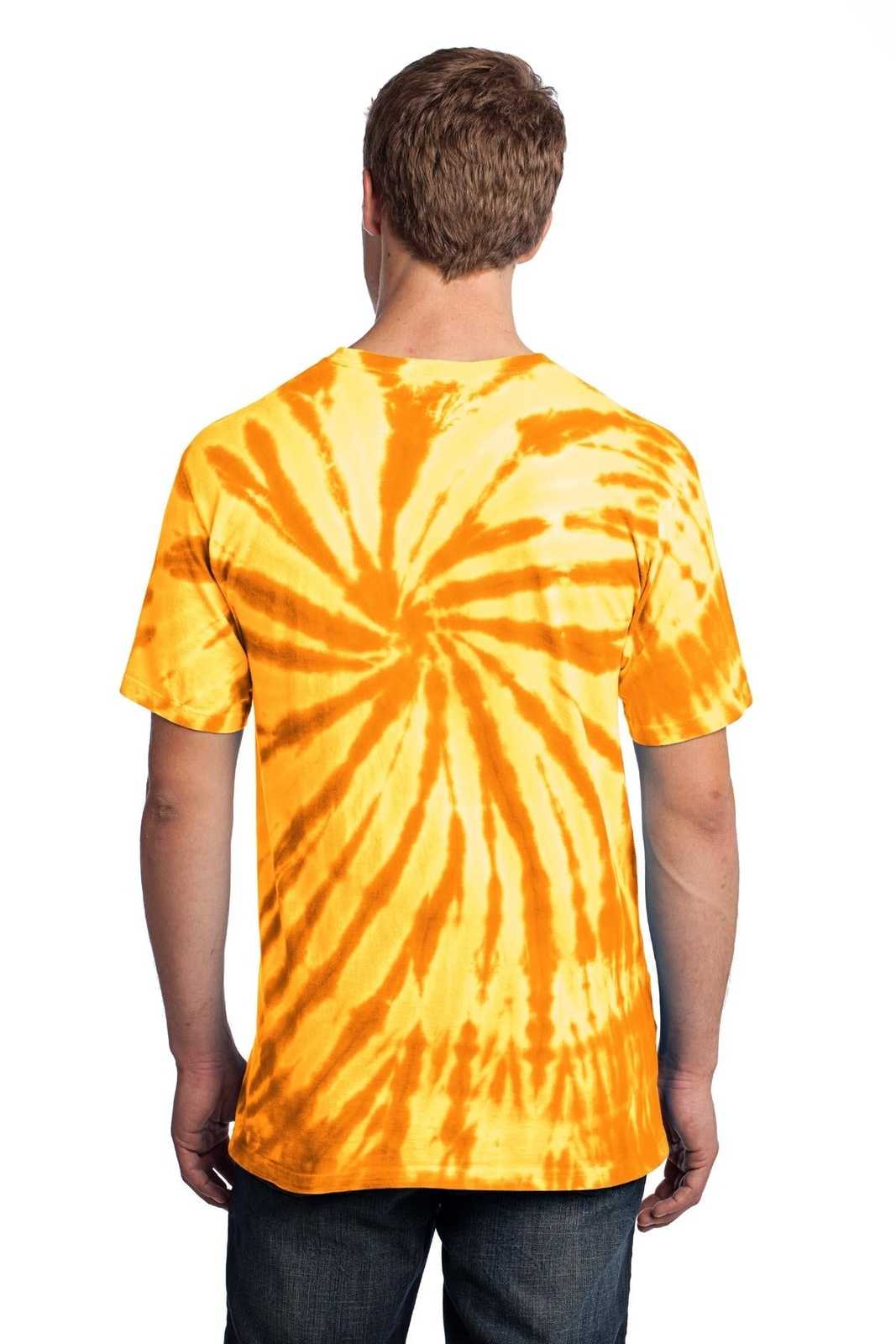 Port &amp; Company PC147 Tie-Dye Tee - Gold - HIT a Double - 2