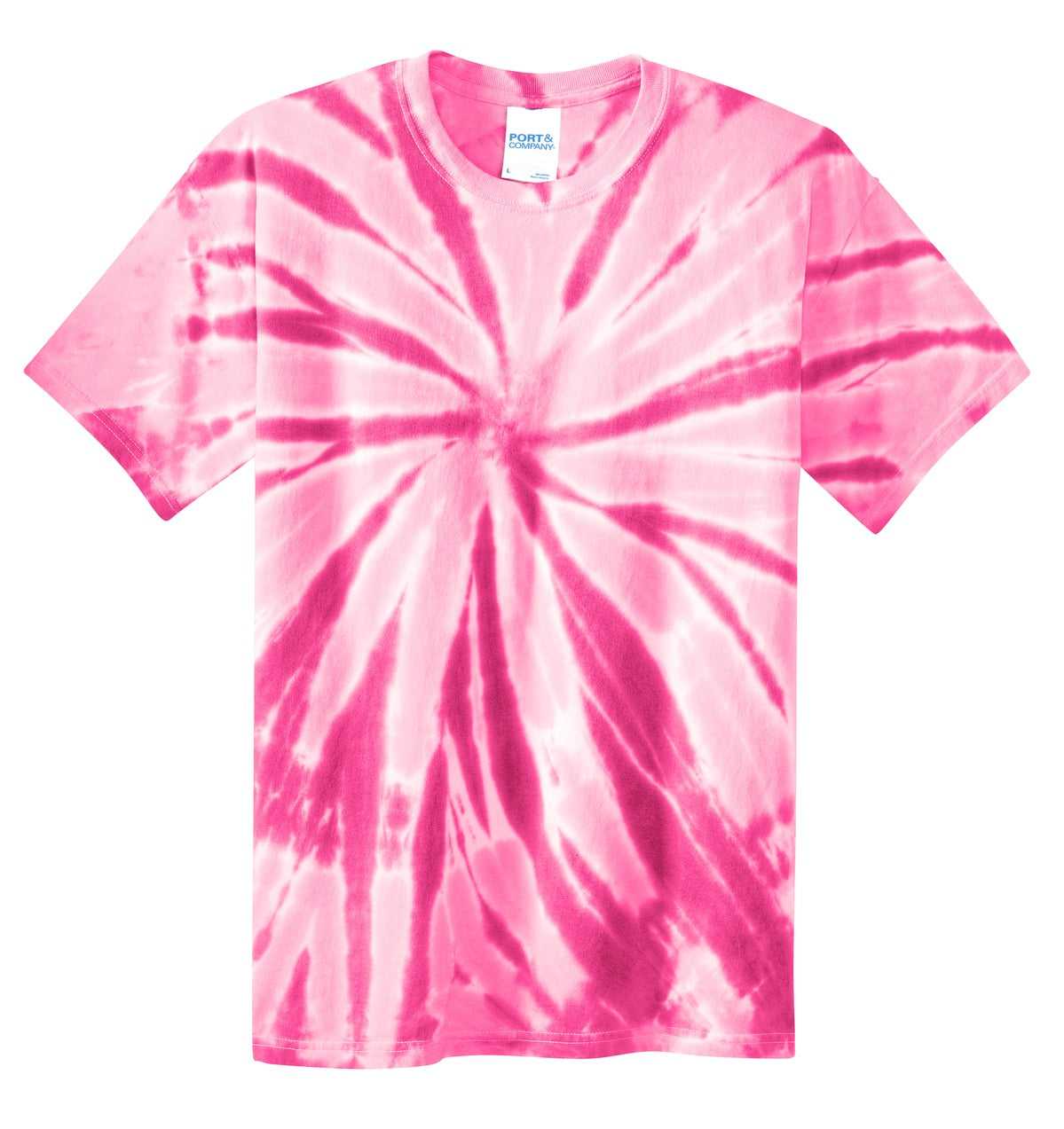 Port &amp; Company PC147 Tie-Dye Tee - Pink - HIT a Double - 5