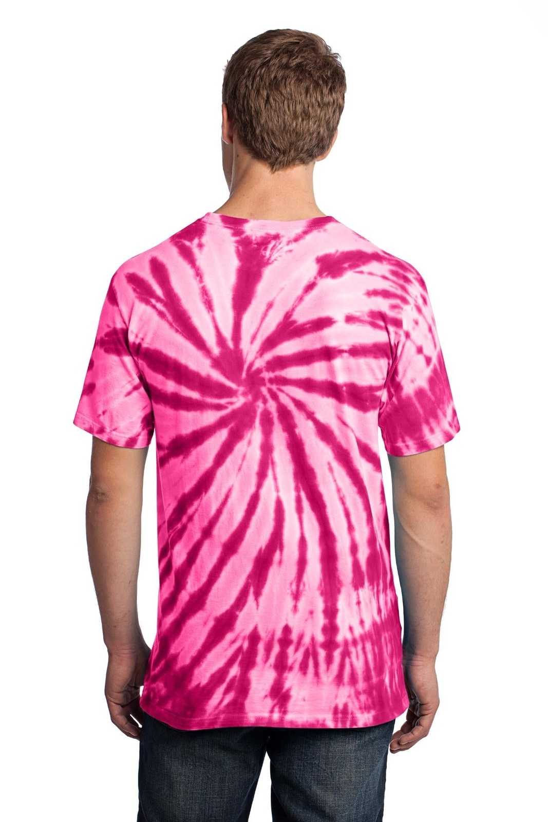 Port &amp; Company PC147 Tie-Dye Tee - Pink - HIT a Double - 2
