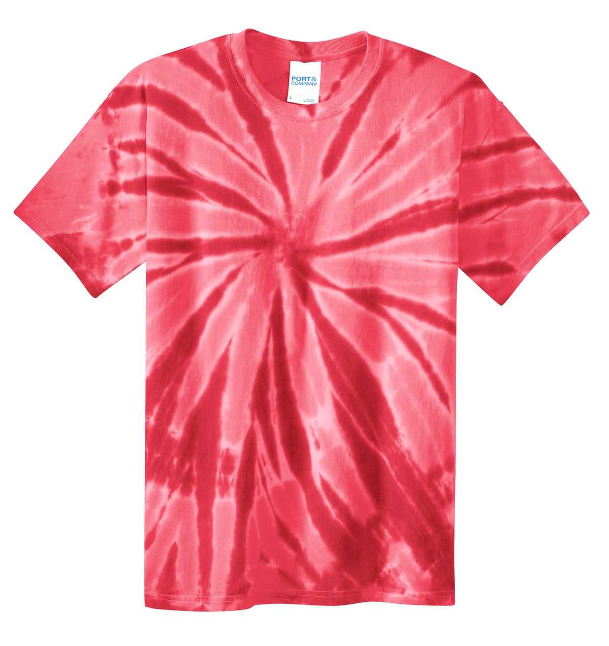 Port &amp; Company PC147 Tie-Dye Tee - Red - HIT a Double - 5