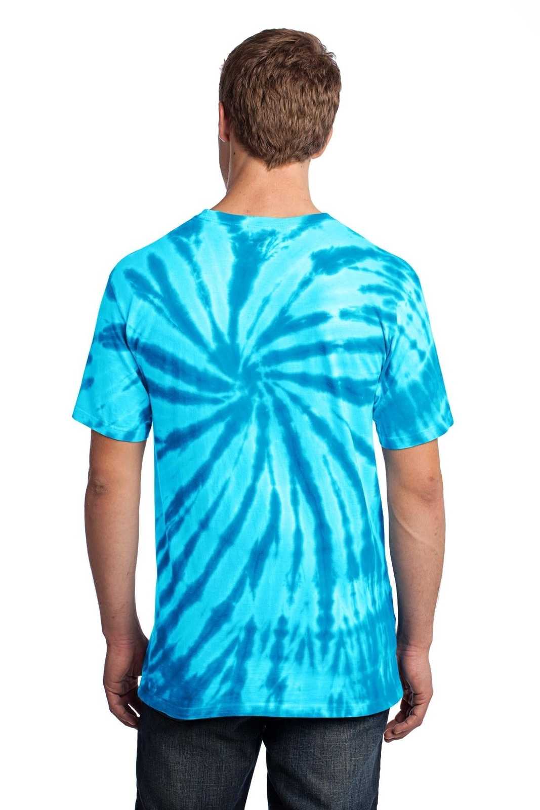 Port &amp; Company PC147 Tie-Dye Tee - Turquoise - HIT a Double - 2