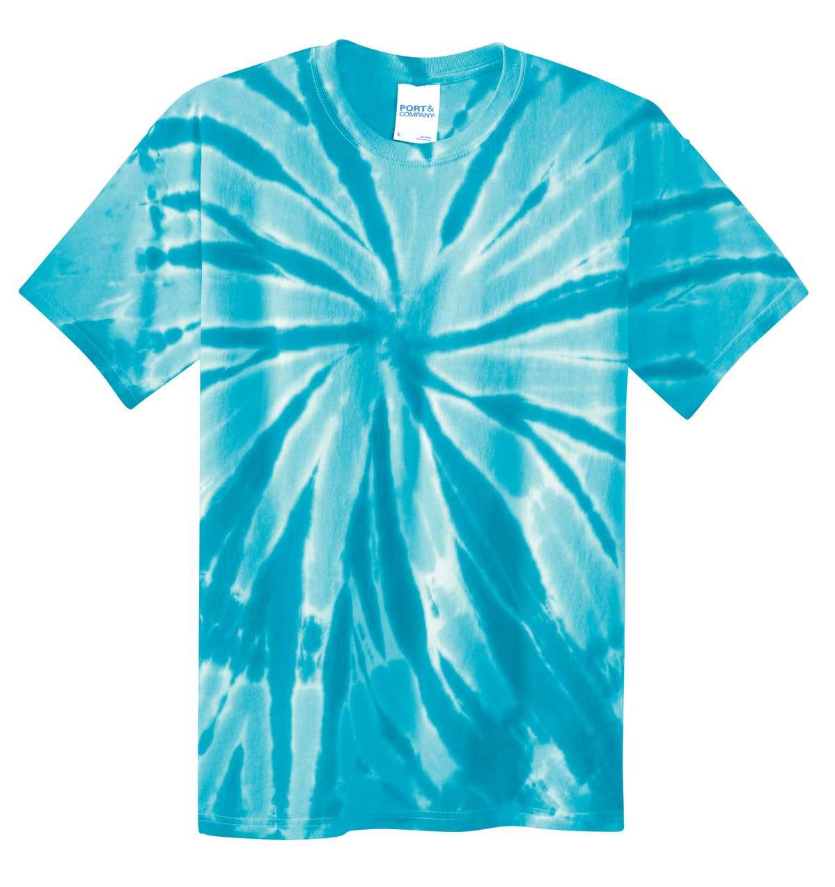Port &amp; Company PC147 Tie-Dye Tee - Turquoise - HIT a Double - 5