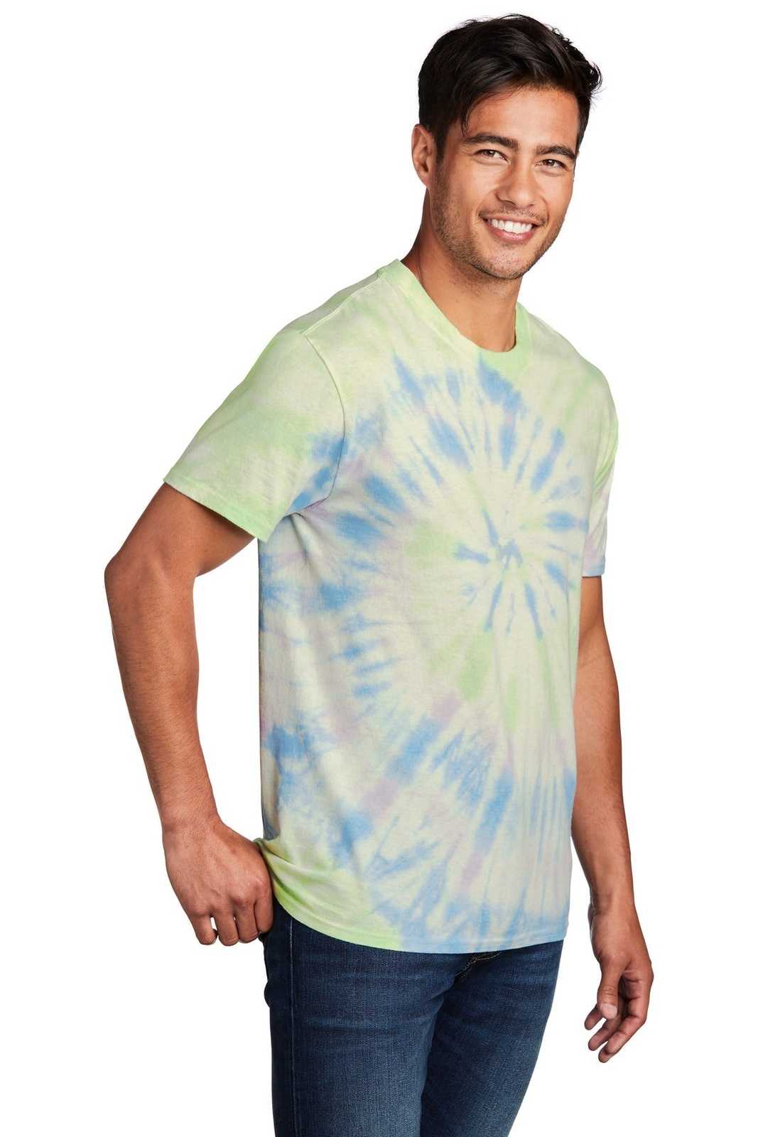Port &amp; Company PC147 Tie-Dye Tee - Watercolor Spiral - HIT a Double - 4