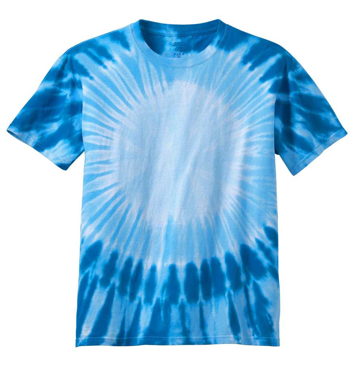 Port &amp; Company PC149Y Youth Window Tie-Dye Tee - Royal - HIT a Double - 5