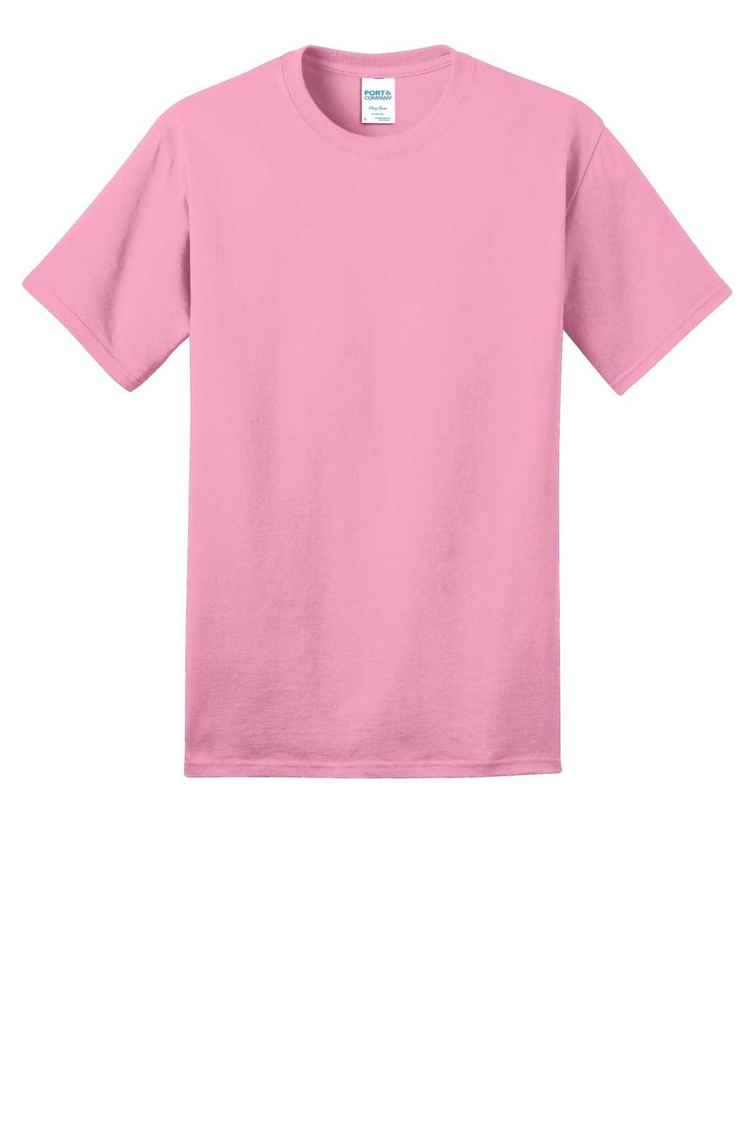 Port &amp; Company PC150 Ring Spun Cotton Tee - Candy Pink - HIT a Double - 5
