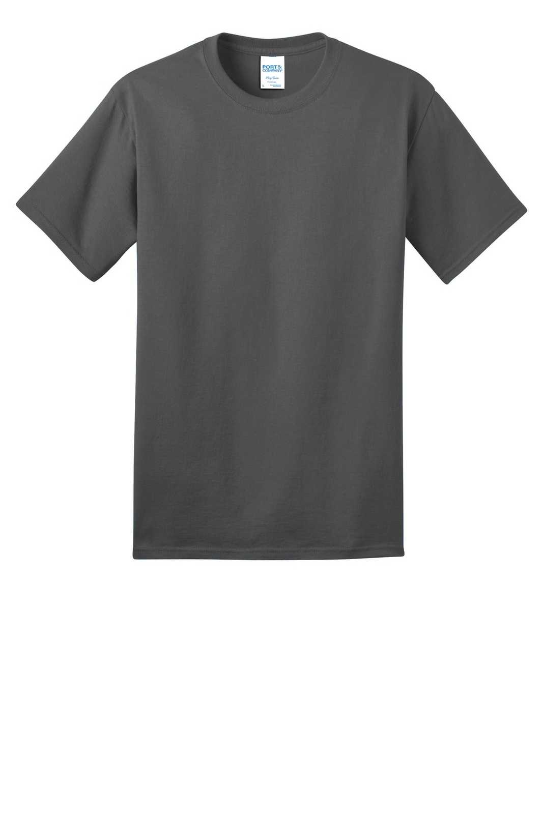 Port &amp; Company PC150 Ring Spun Cotton Tee - Charcoal - HIT a Double - 5