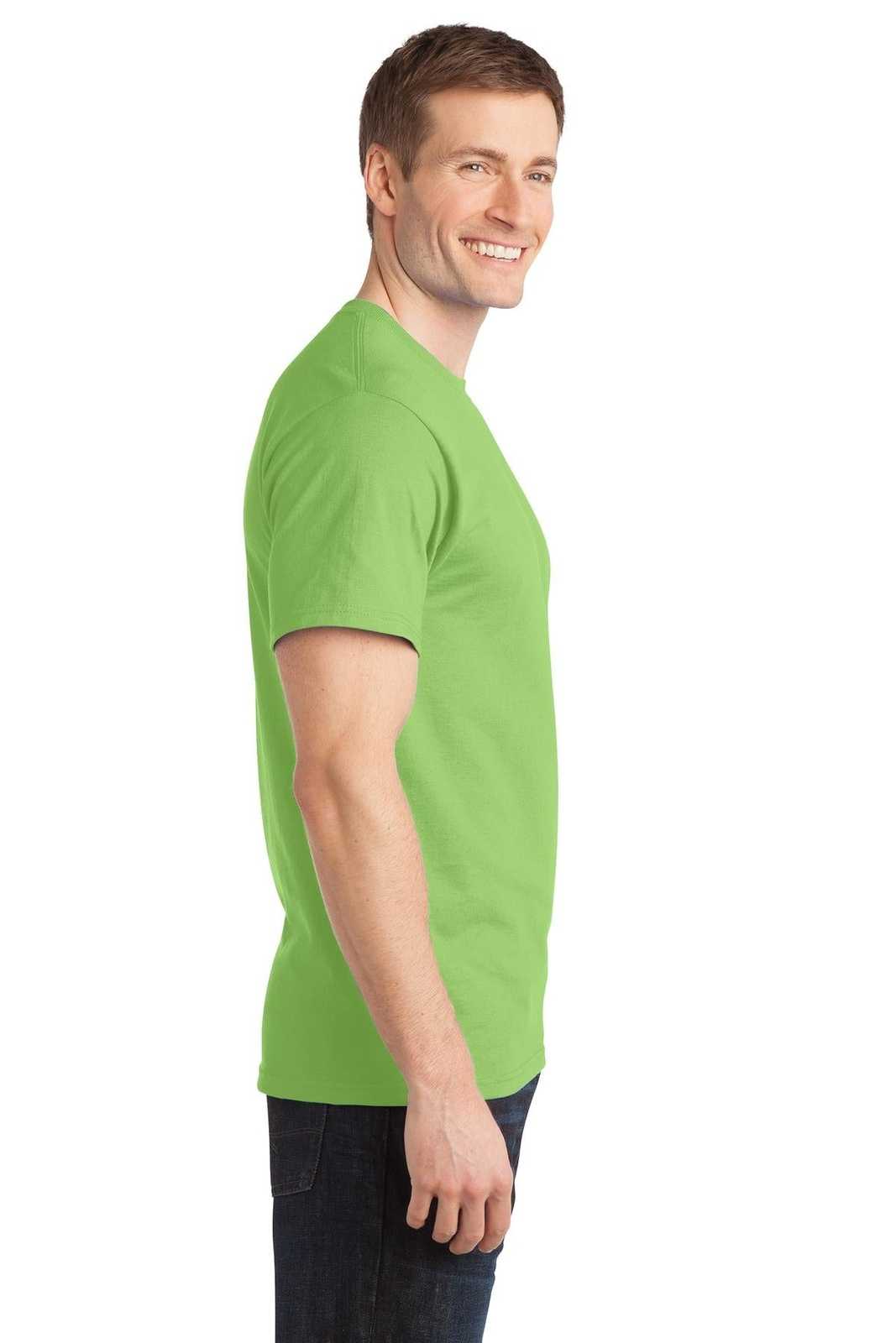 Port &amp; Company PC150 Ring Spun Cotton Tee - Lime - HIT a Double - 3