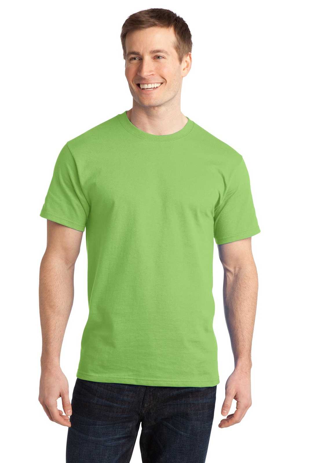 Port &amp; Company PC150 Ring Spun Cotton Tee - Lime - HIT a Double - 1